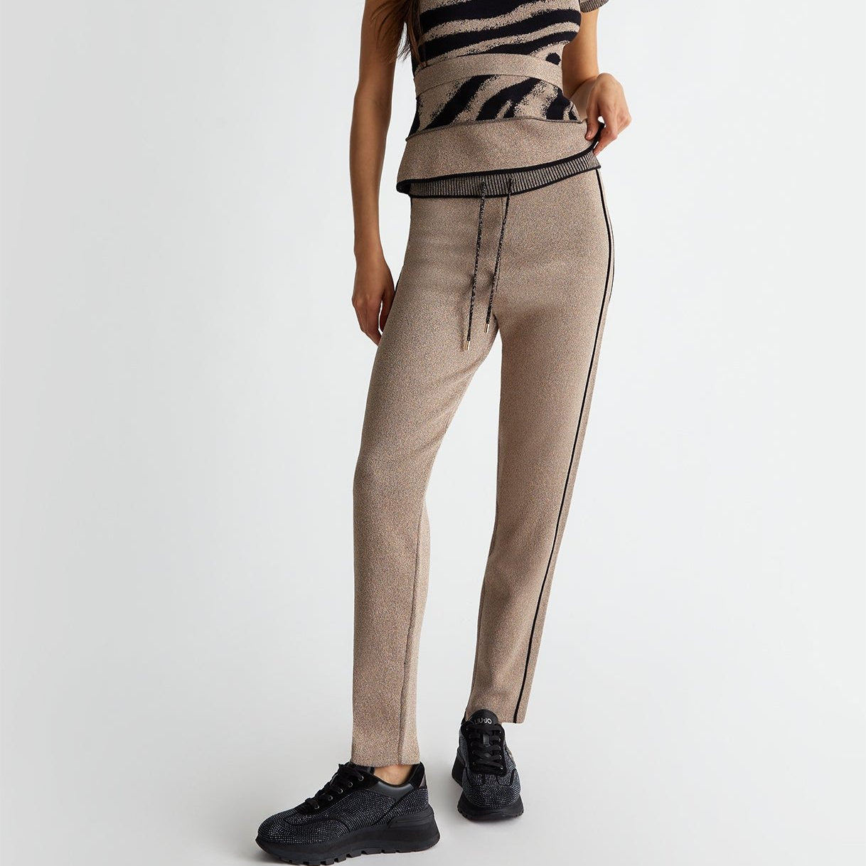 PANTALONE LIUJO IN MAGLIA LUREX