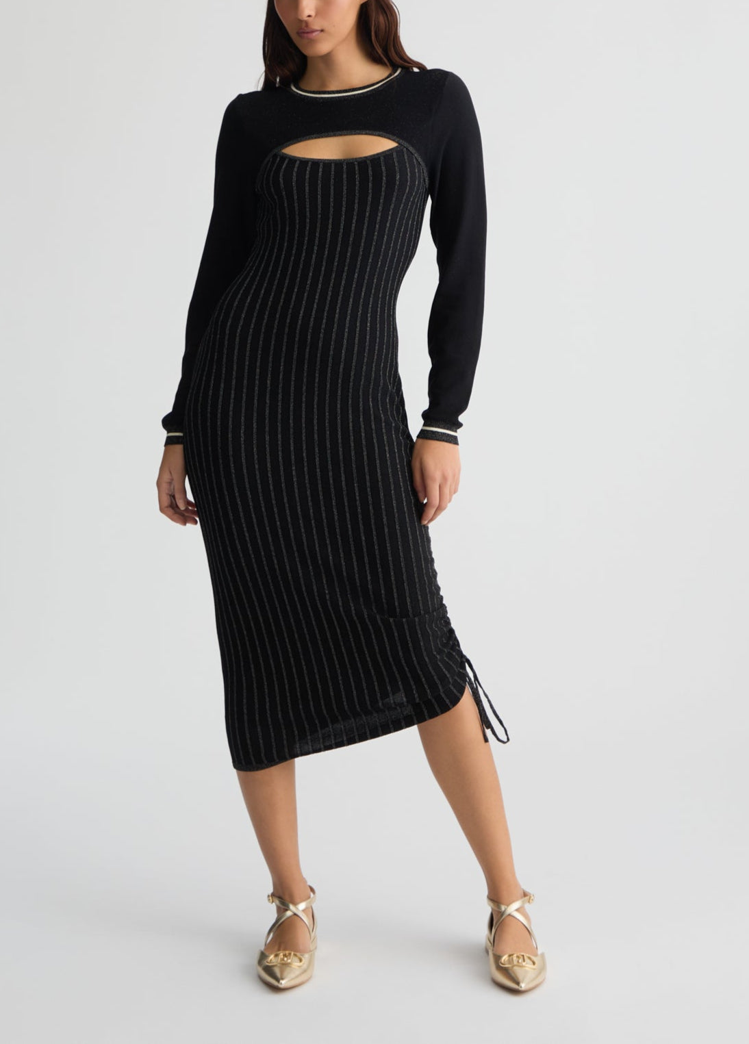 ABITO LIUJO SCOLLO FORATO ML LUREX