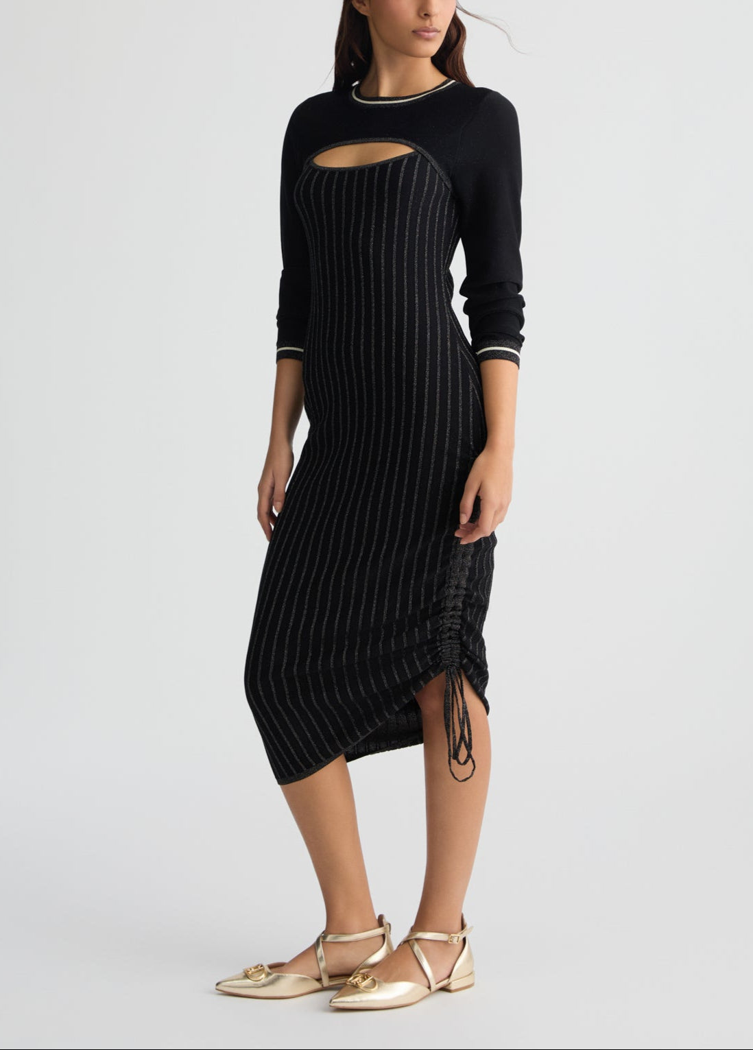 ABITO LIUJO SCOLLO FORATO ML LUREX