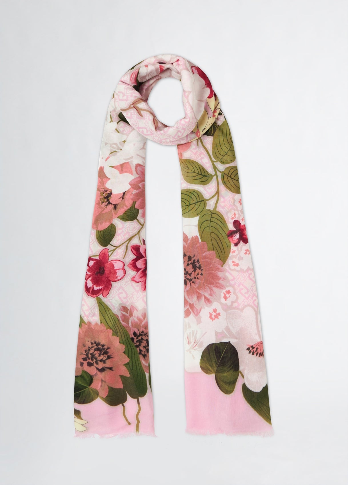 STOLA FOULARD FLOWER RAMAGE 90X180