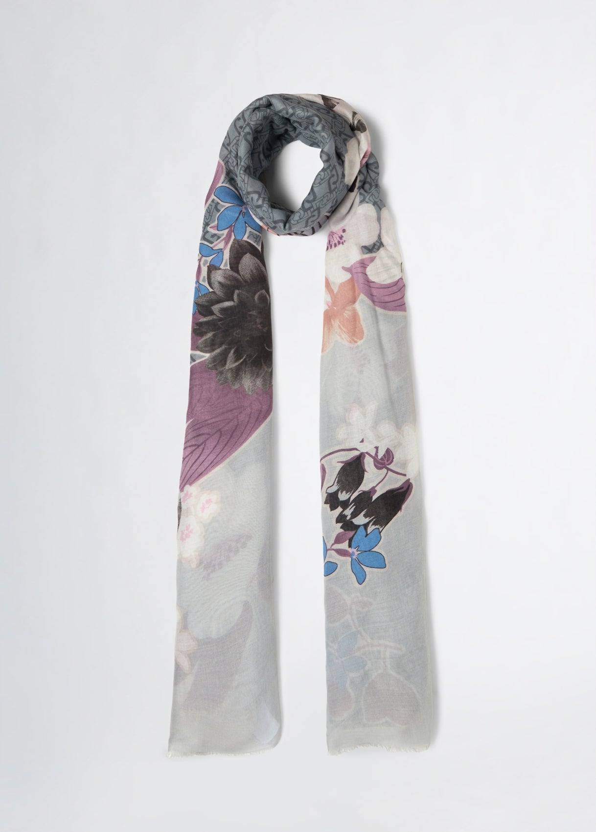 STOLA FOULARD FLOWER RAMAGE 90X180