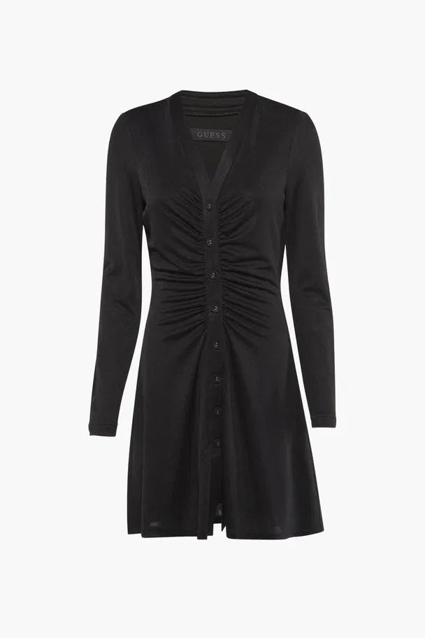 ABITO GUESS SCOLLO V CRYSTAL 30P BOTTONI FONDO RUOTA