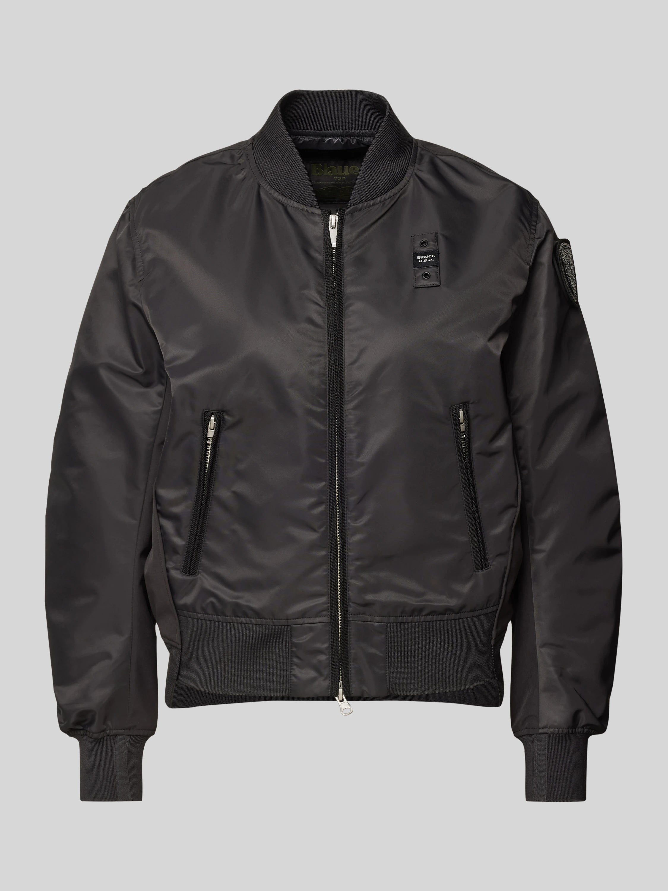 GIUBBINO BLAUER LAURIE BOMBER CROP OVER SFODERATO