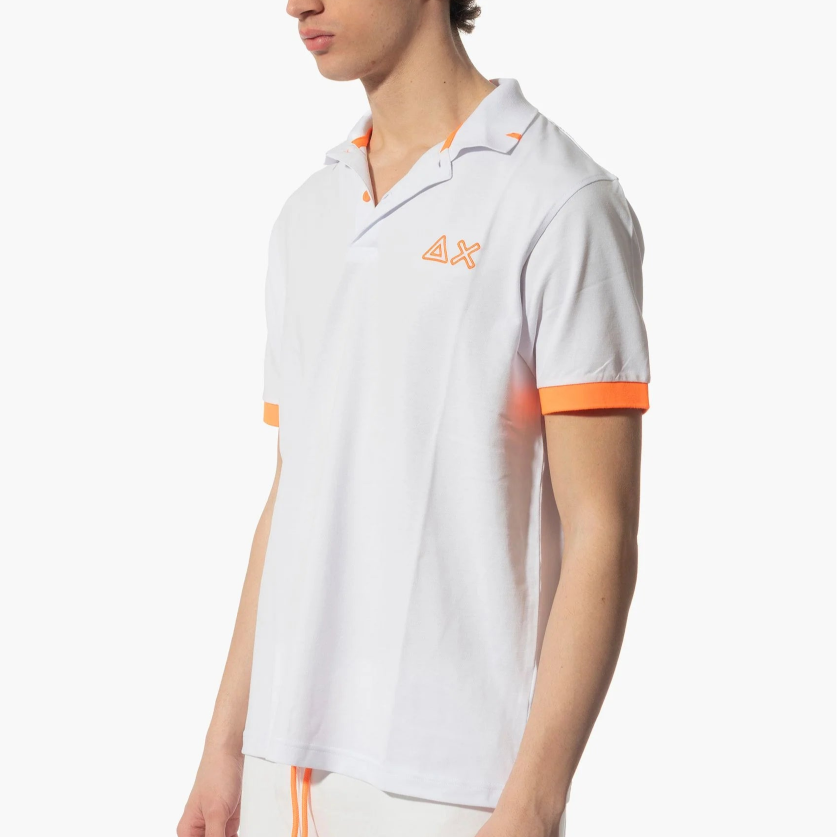 POLO SUN68 LOGO FLUO MC