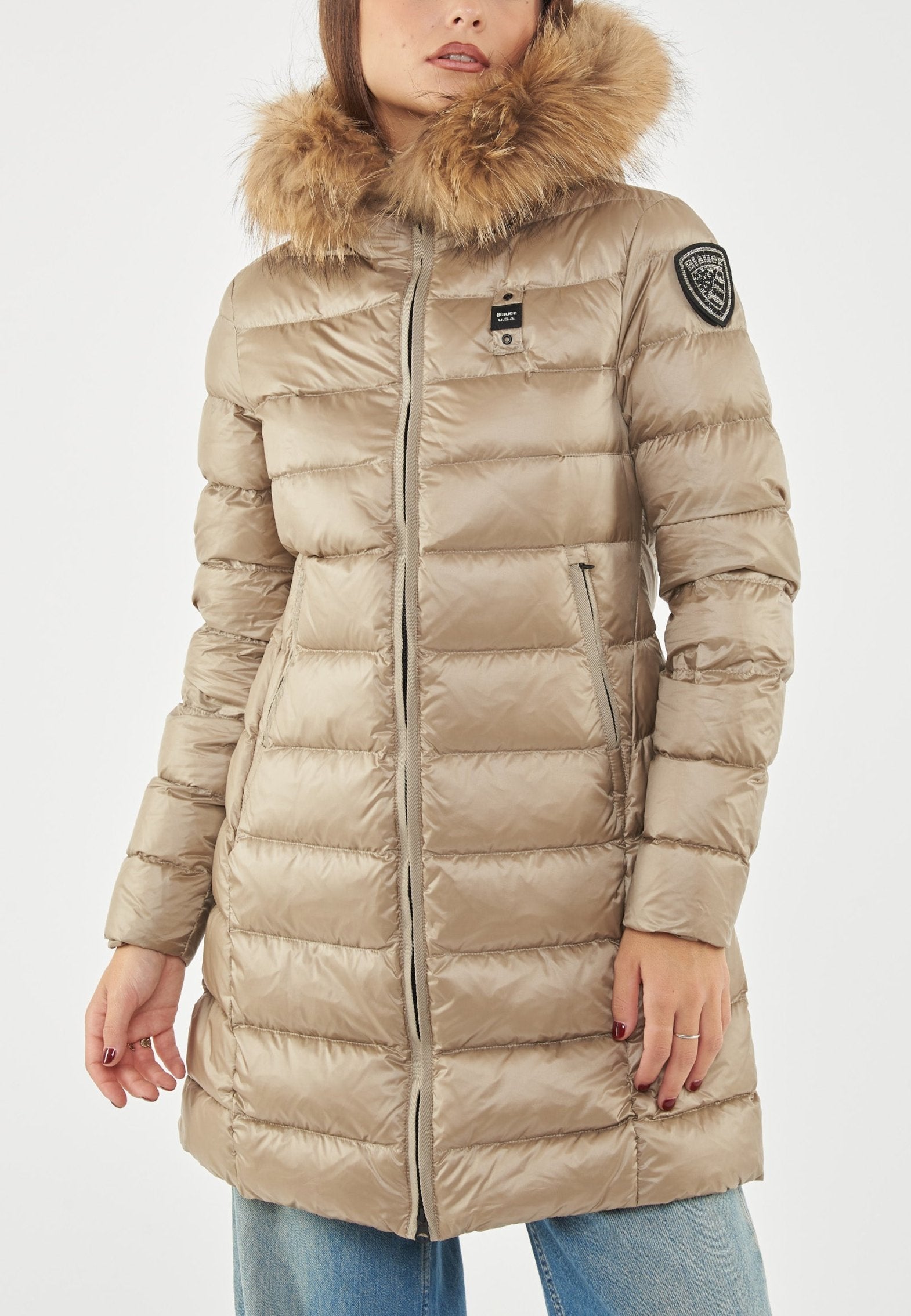 PIUMINO BLAUER LUNGO KRISTIN