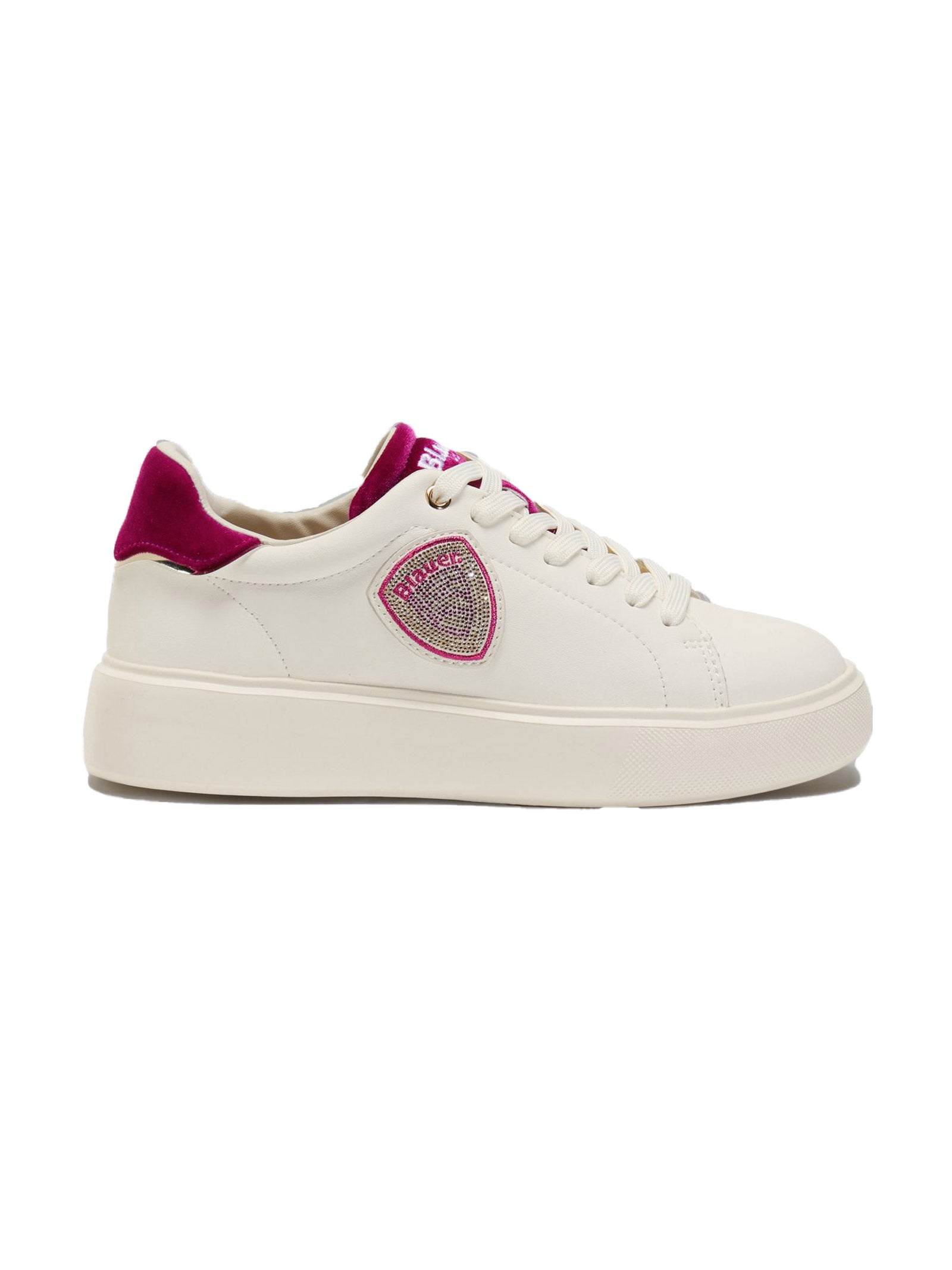 SCARPE BLAUER VENUS BIANCO FUXIA