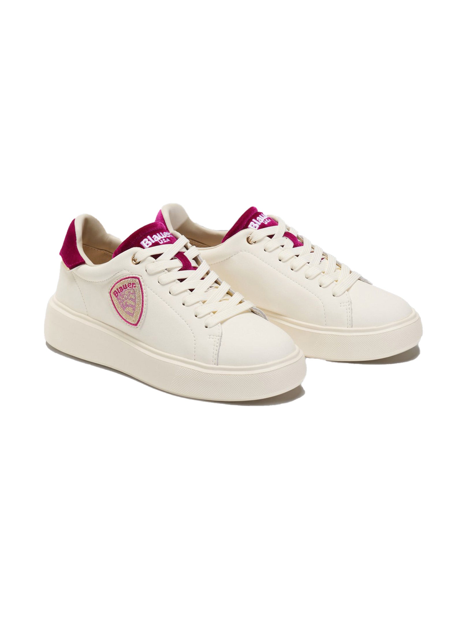SCARPE BLAUER VENUS BIANCO FUXIA