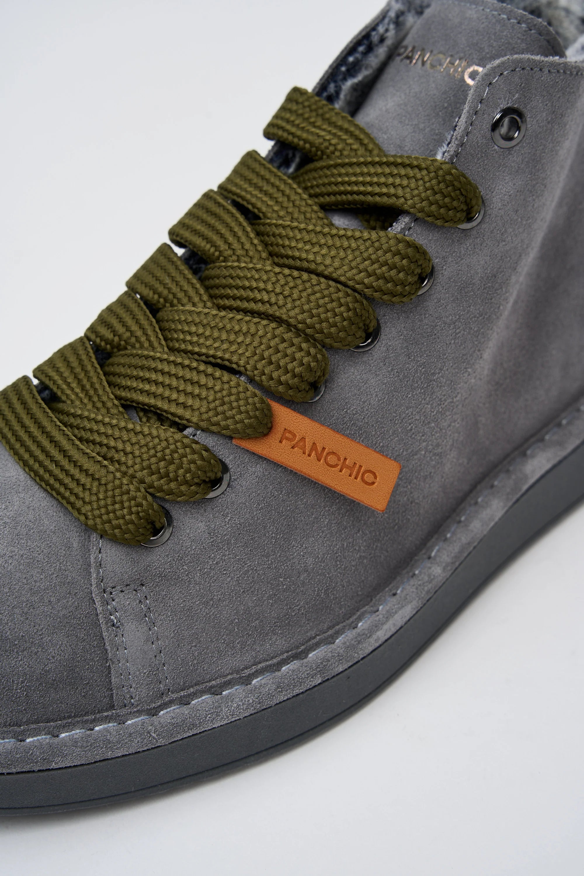POLACCHINO PANCHIC SUEDE INT. FUR GREY L. MILITARY OLIVE