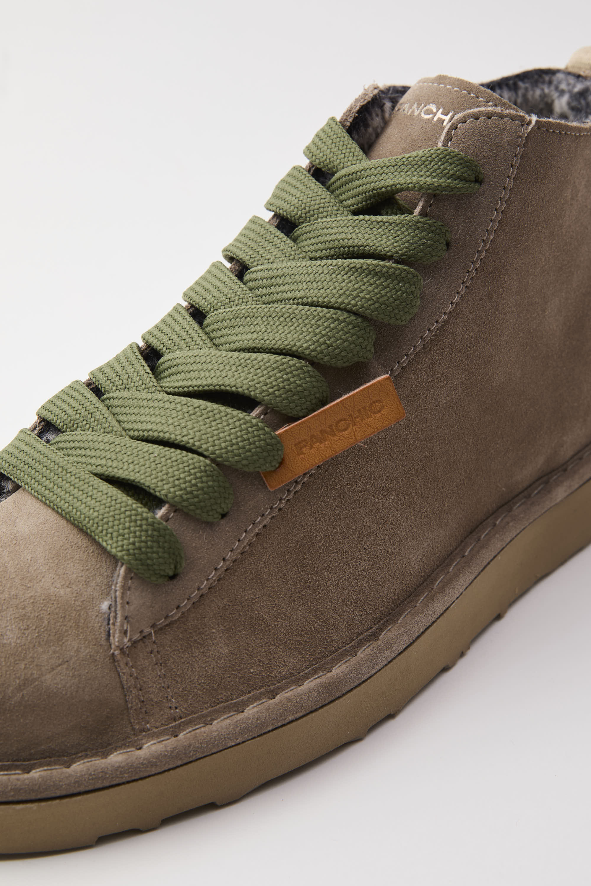 SCARPE PANCHIC POLACCHINO P001 SUEDE CON PELO WALNUT