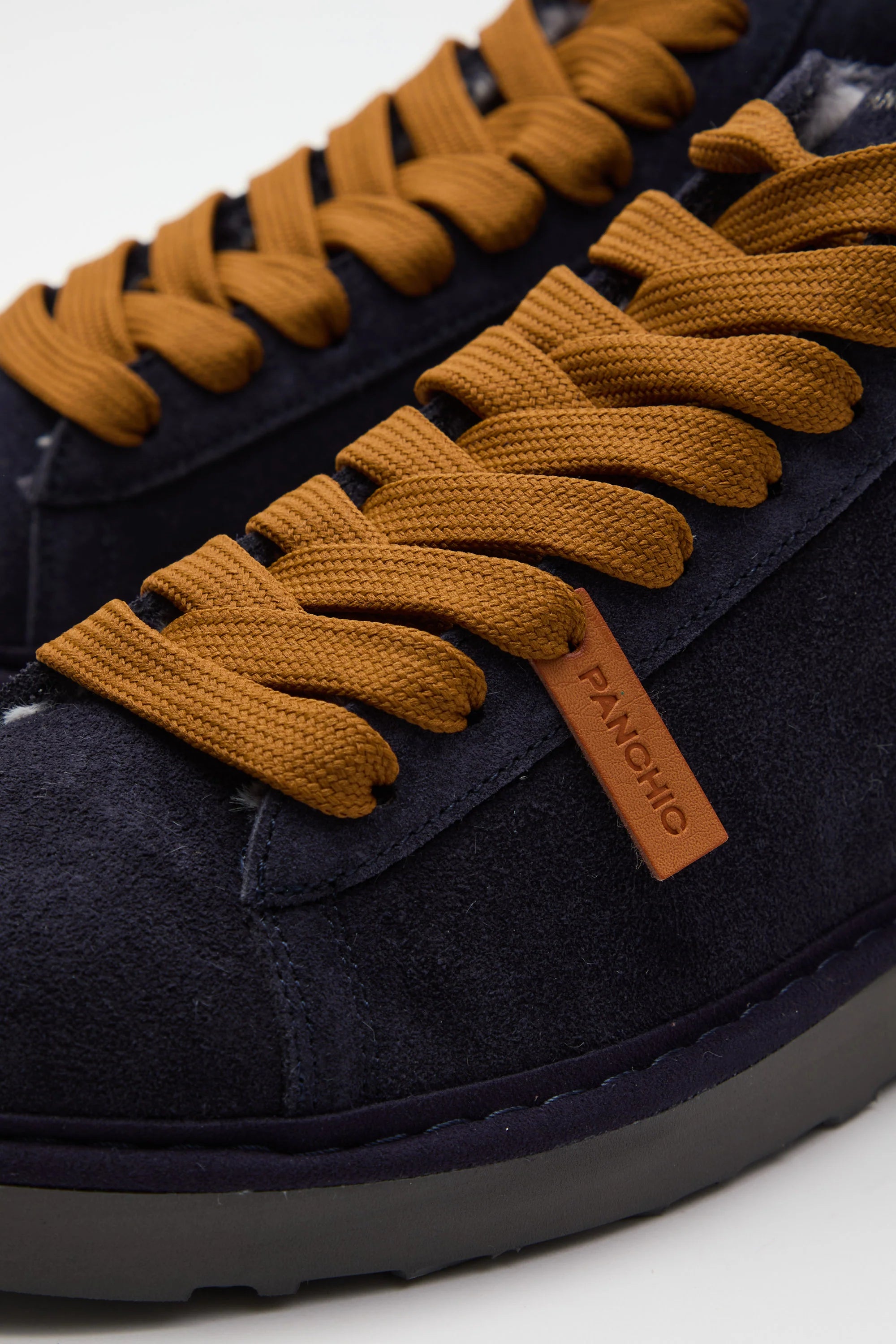 SCARPE PANCHIC POLACCHINO P001 SUEDE CON PELO SPACE BLU