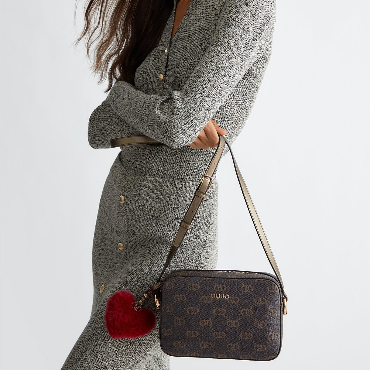 BORSA LIUJO M CAMERA CASE LOGOMANIA