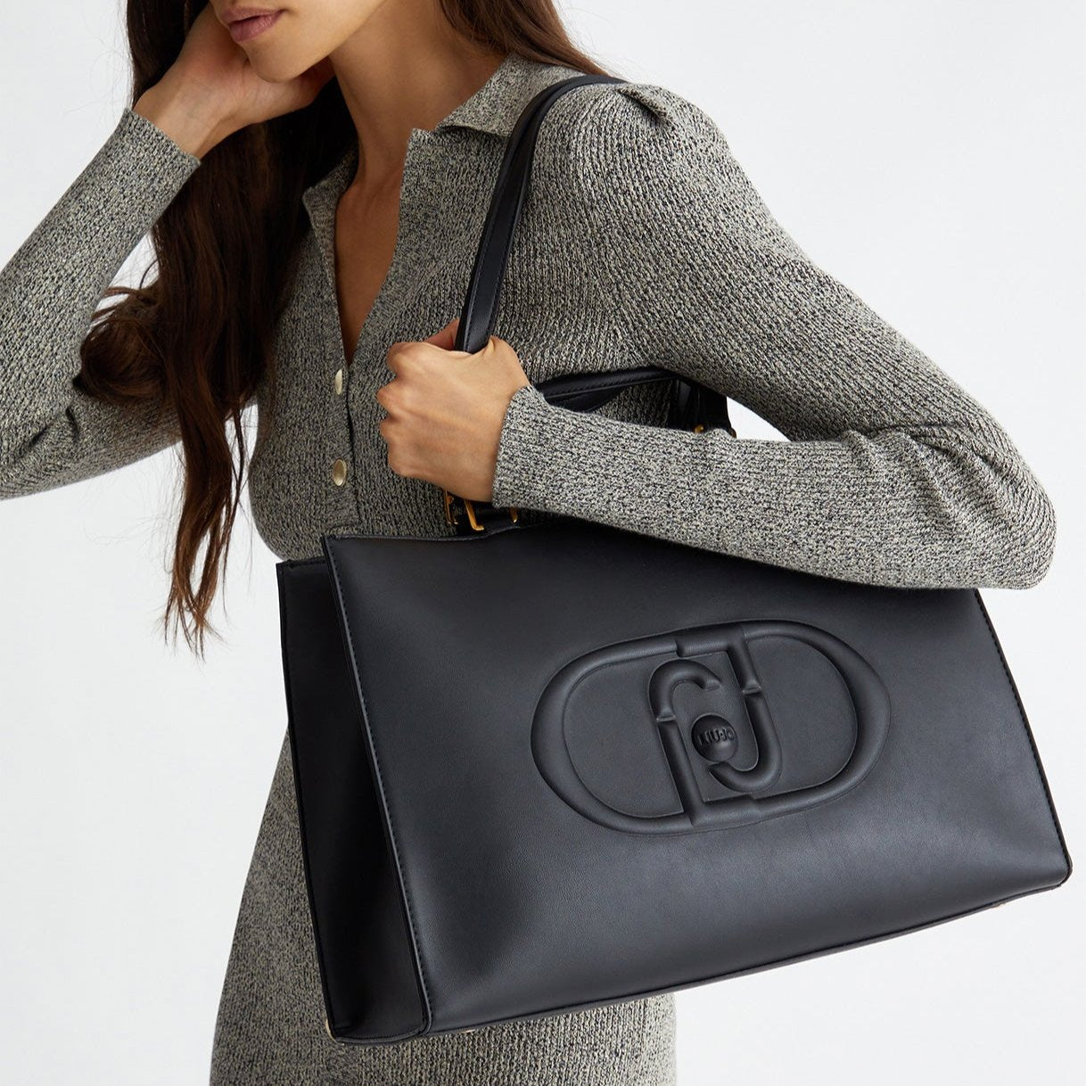 BORSA LIUJO L TOTE SHOPPING LOGO MONOGRAM