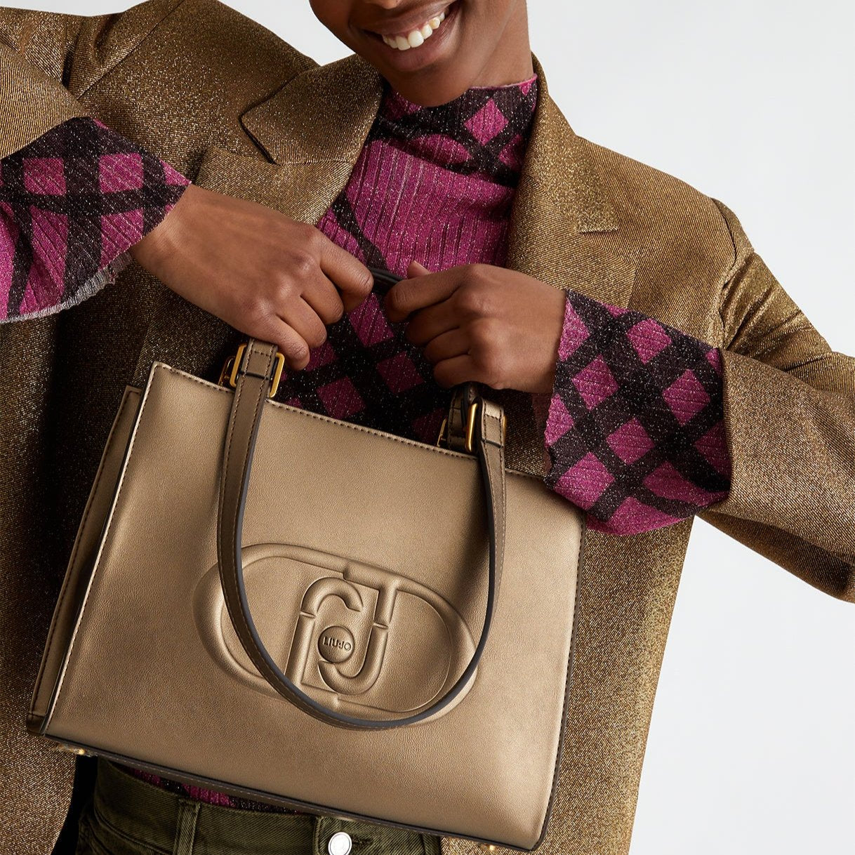 BORSA LIUJO S TOTE MINISHOPPING LOGO MONOGRAM