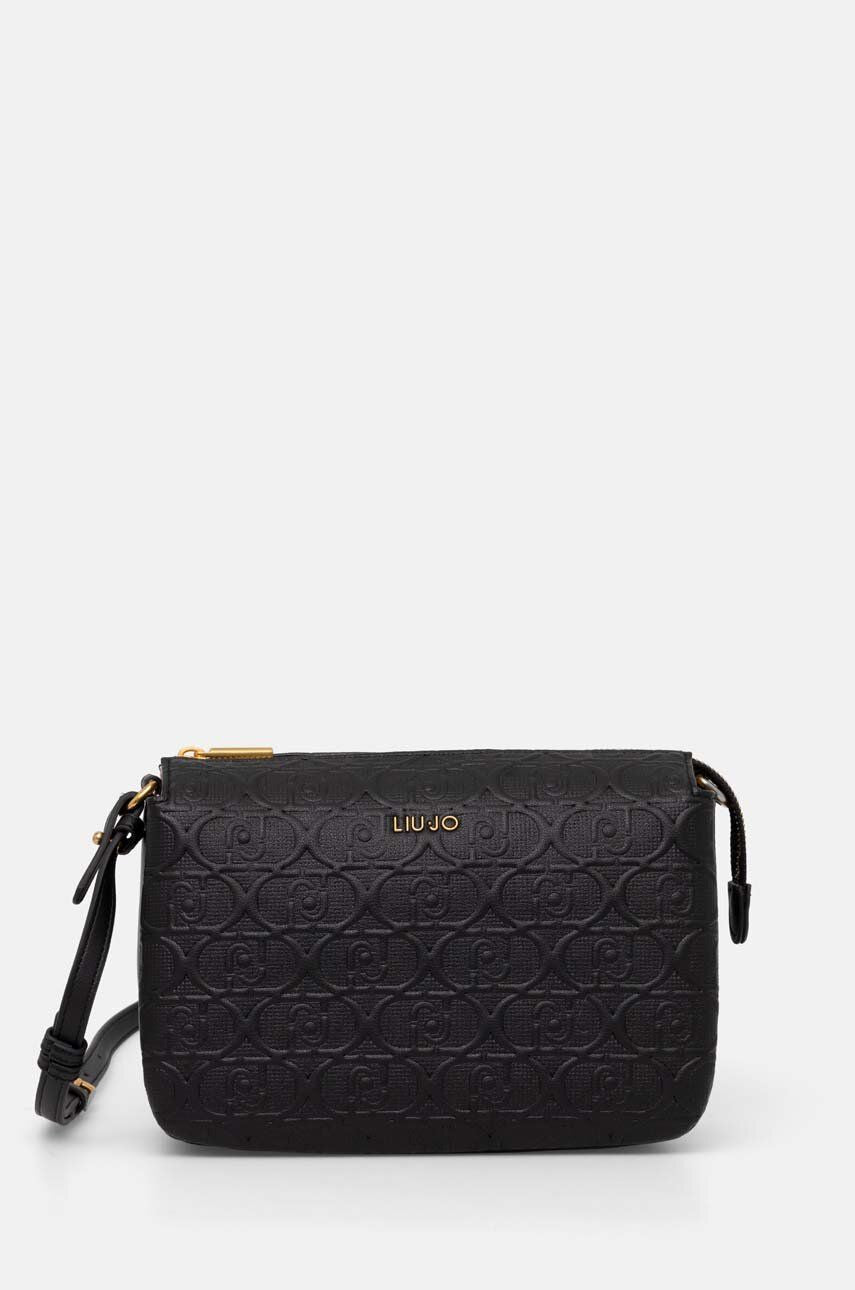 BORSA LIUJO S TRACOLLA TRISCOMPART LOGO RILIEVO ALL