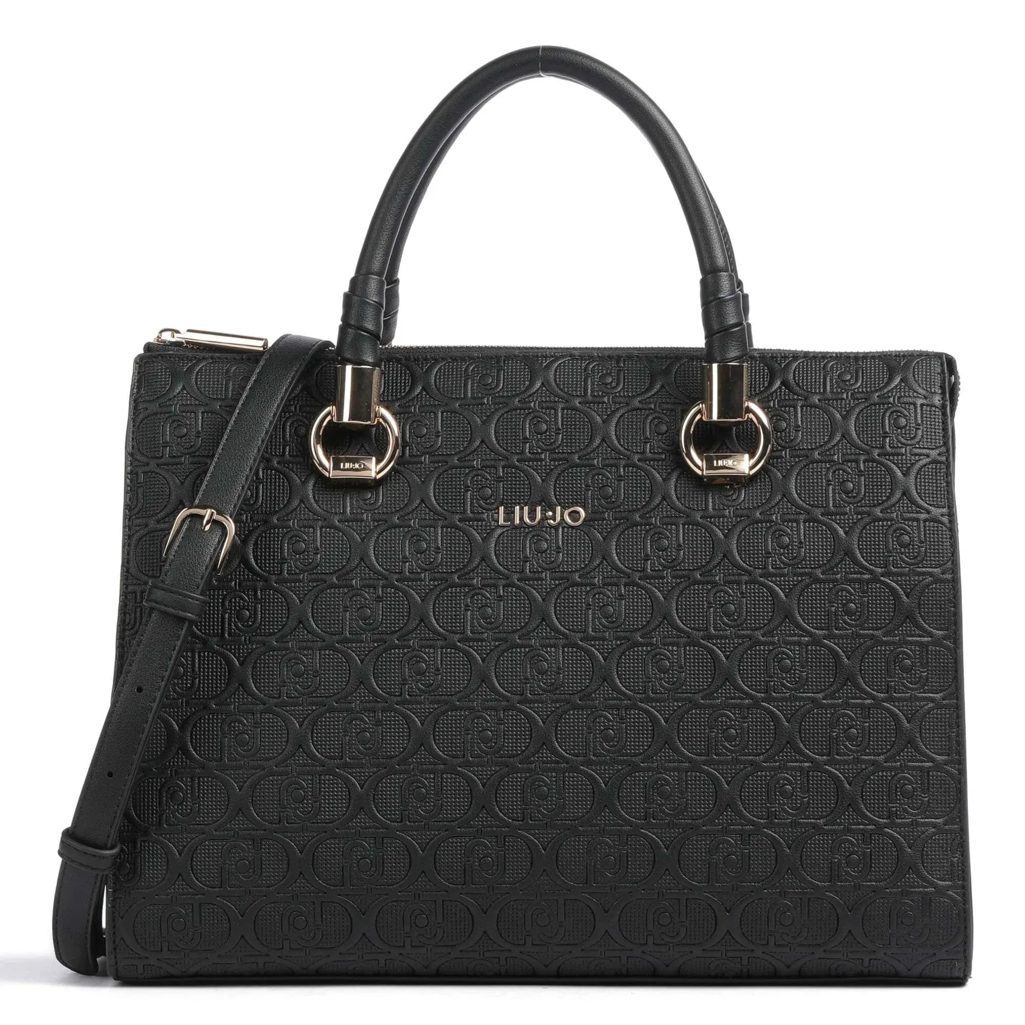 BORSA LIUJO SATCHEL TOTE ZIP LOGO RILIEVO ALL