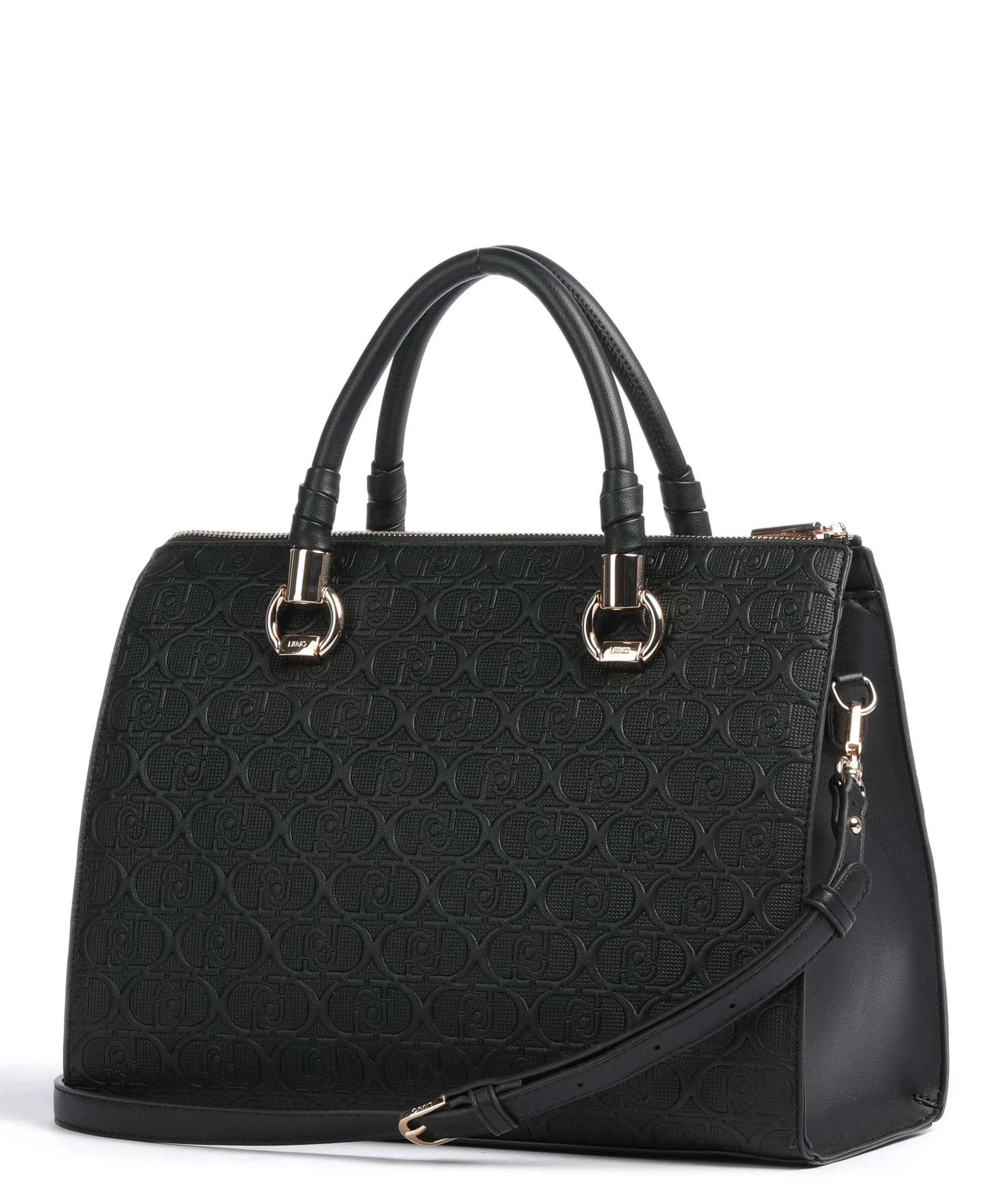 BORSA LIUJO SATCHEL TOTE ZIP LOGO RILIEVO ALL