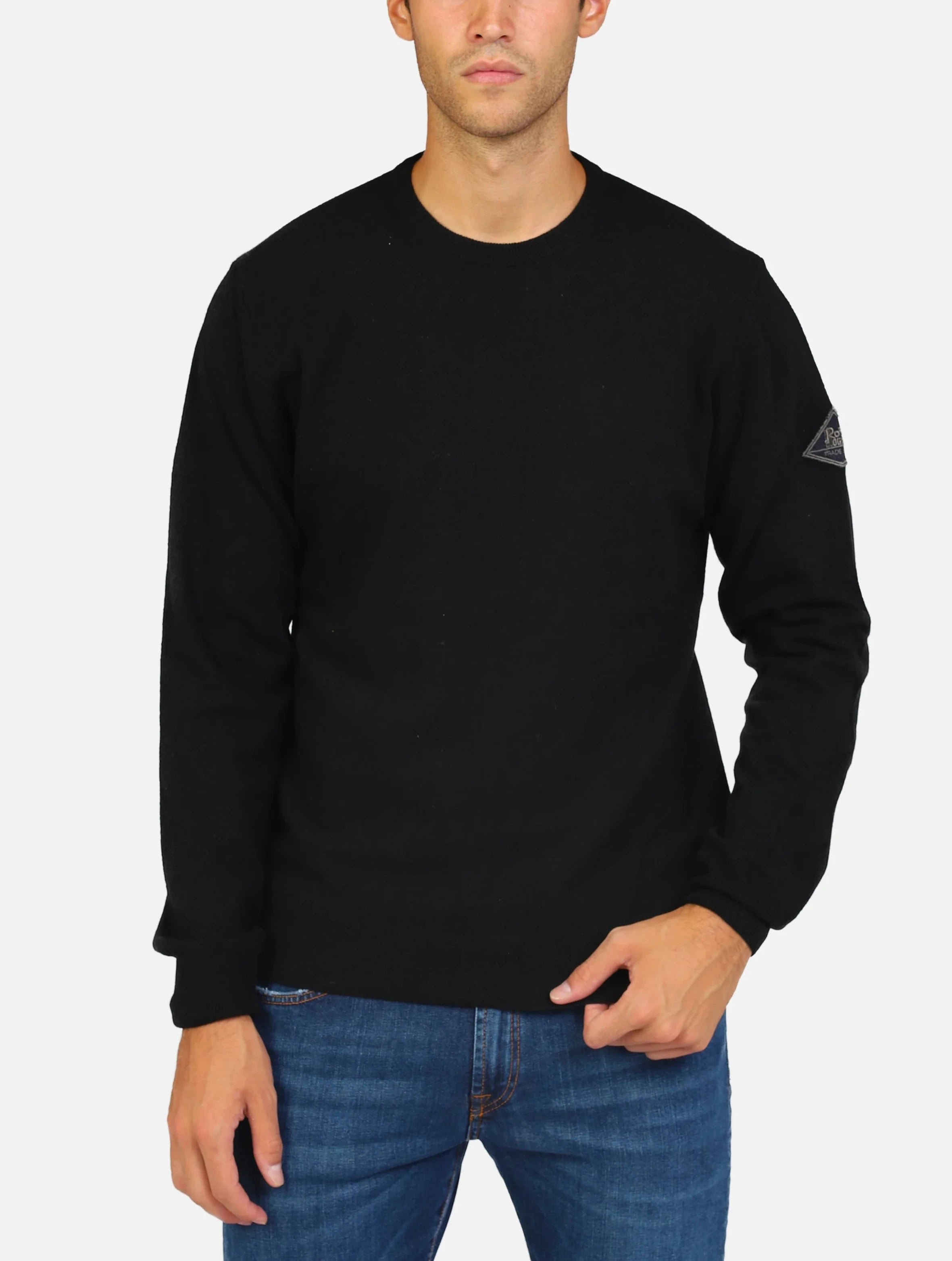 MAGLIONE ROY ROGER'S CREW NECK MAN WOOL FIN12 PUNTO GOFFRATO