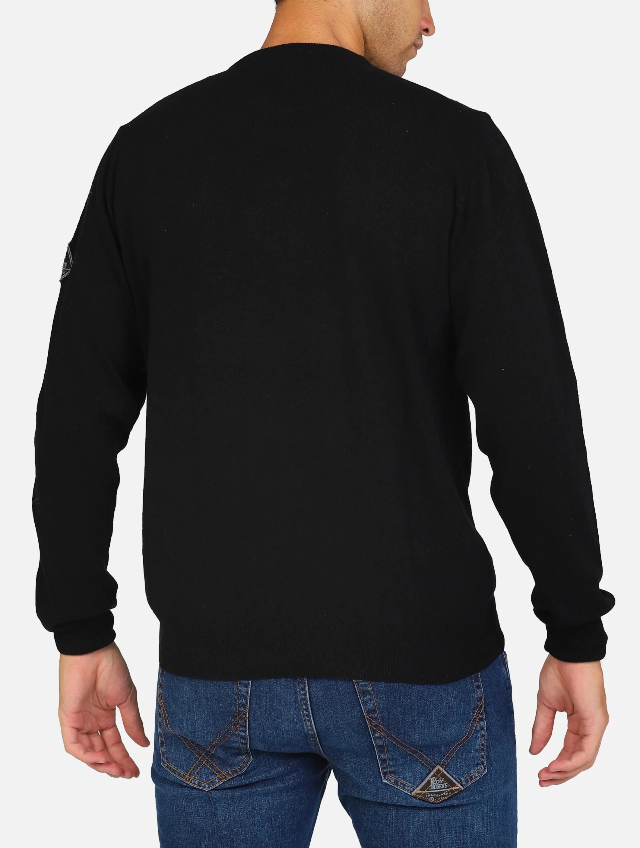 MAGLIONE ROY ROGER'S CREW NECK MAN WOOL FIN12 PUNTO GOFFRATO