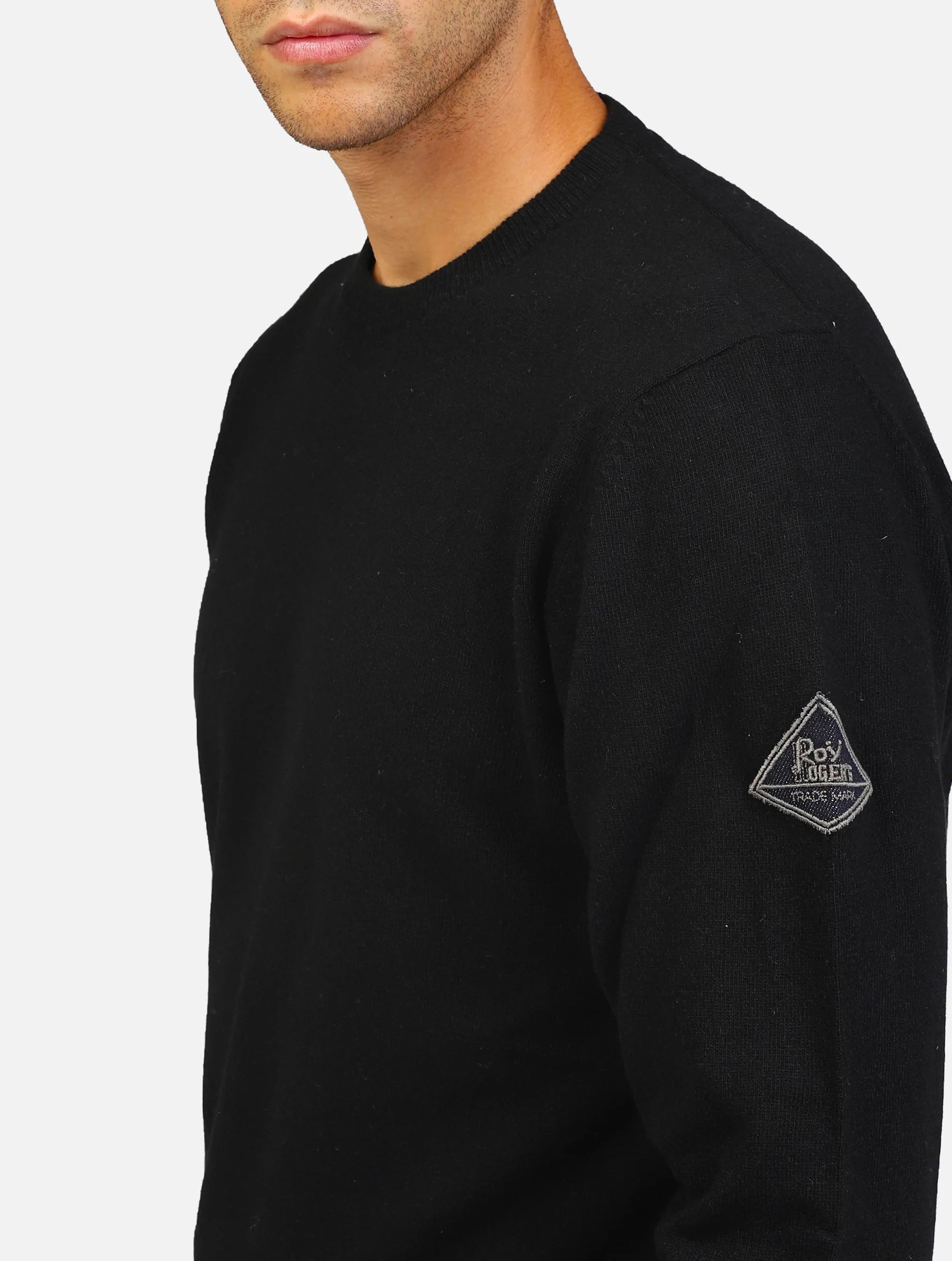 MAGLIONE ROY ROGER'S CREW NECK MAN WOOL FIN12 PUNTO GOFFRATO