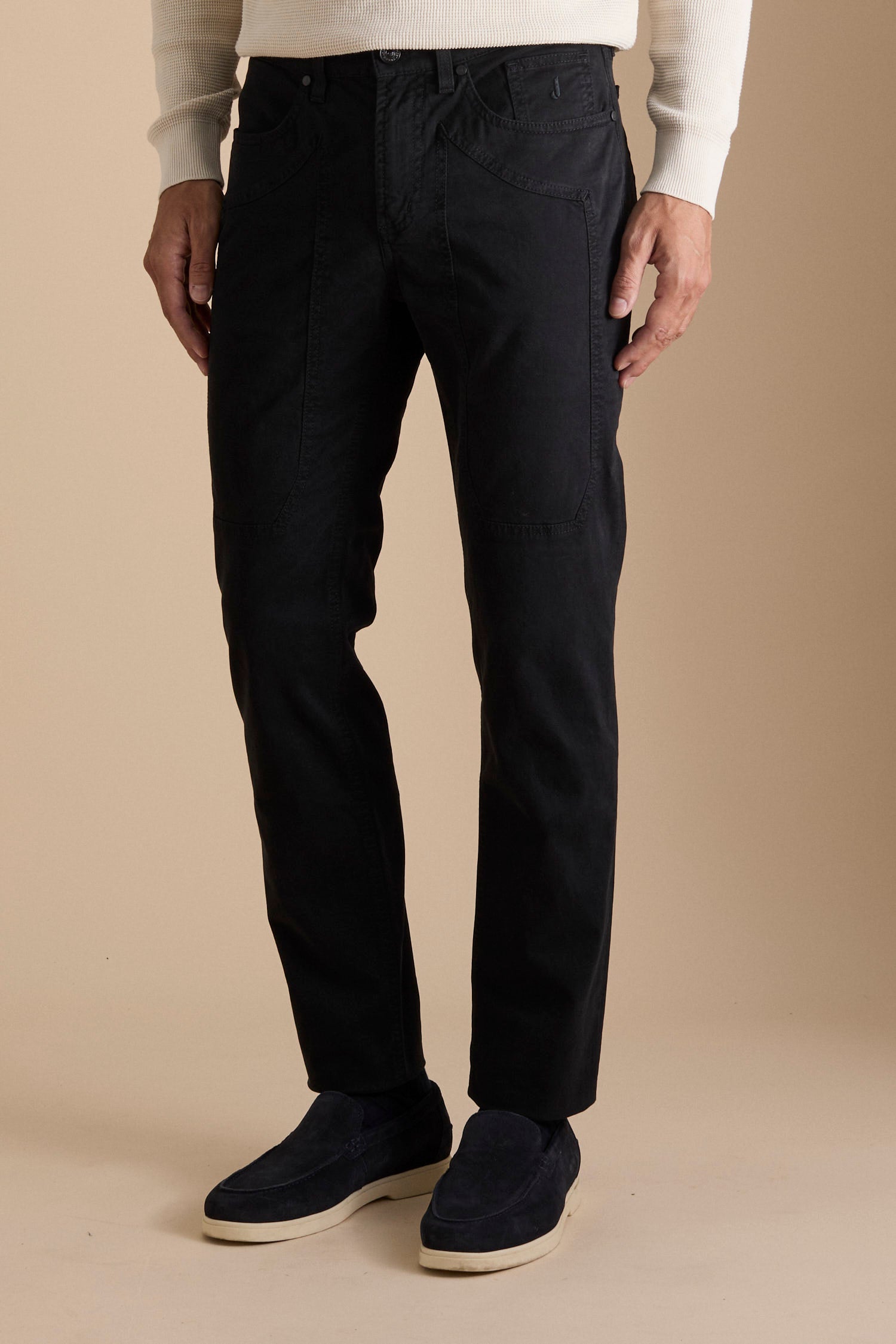 PANTALONE JECKERSON GABARDINA MERIGL JOHN SLIM NERO