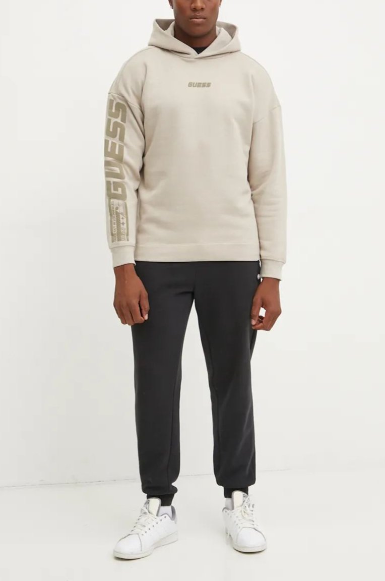 FELPA GUESS OVER CON CAPPUCCIO