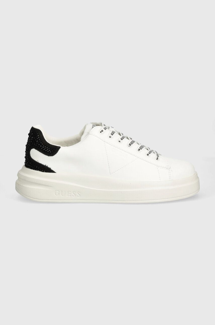 SNEAKERS GUESS ELBINA FONDO MQUEEN BIANCO E NERO