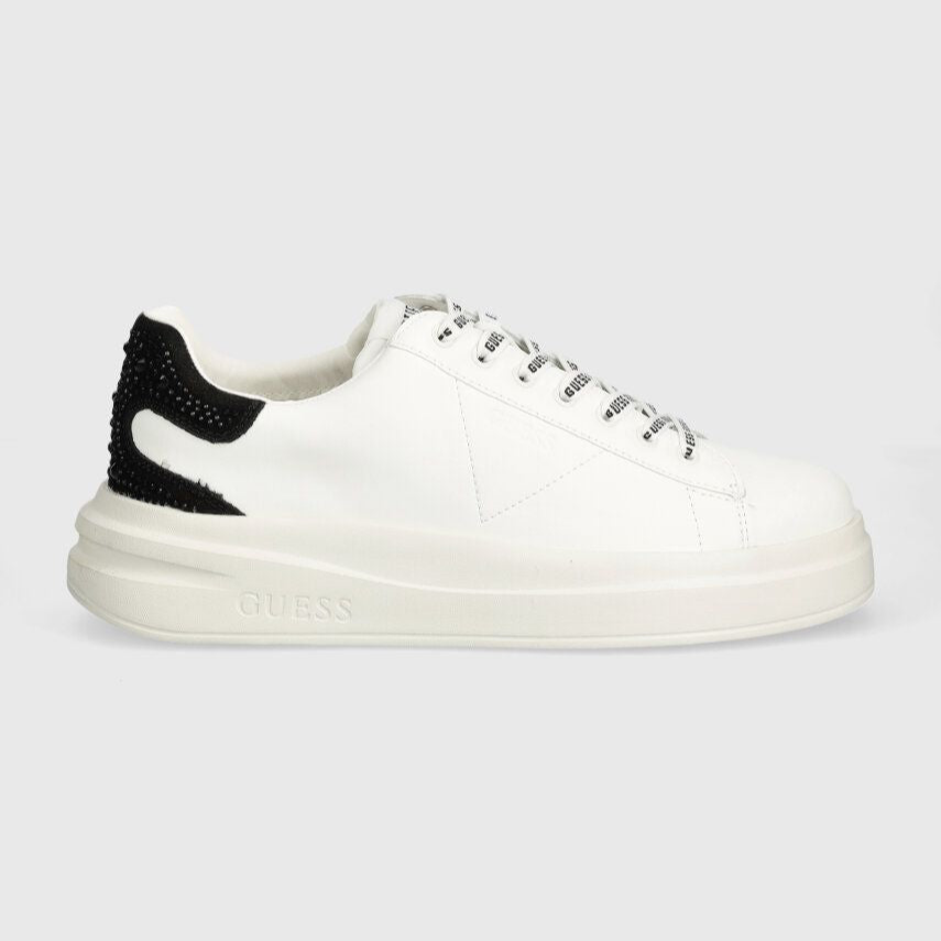 SNEAKERS GUESS ELBINA FONDO MQUEEN BIANCO E NERO