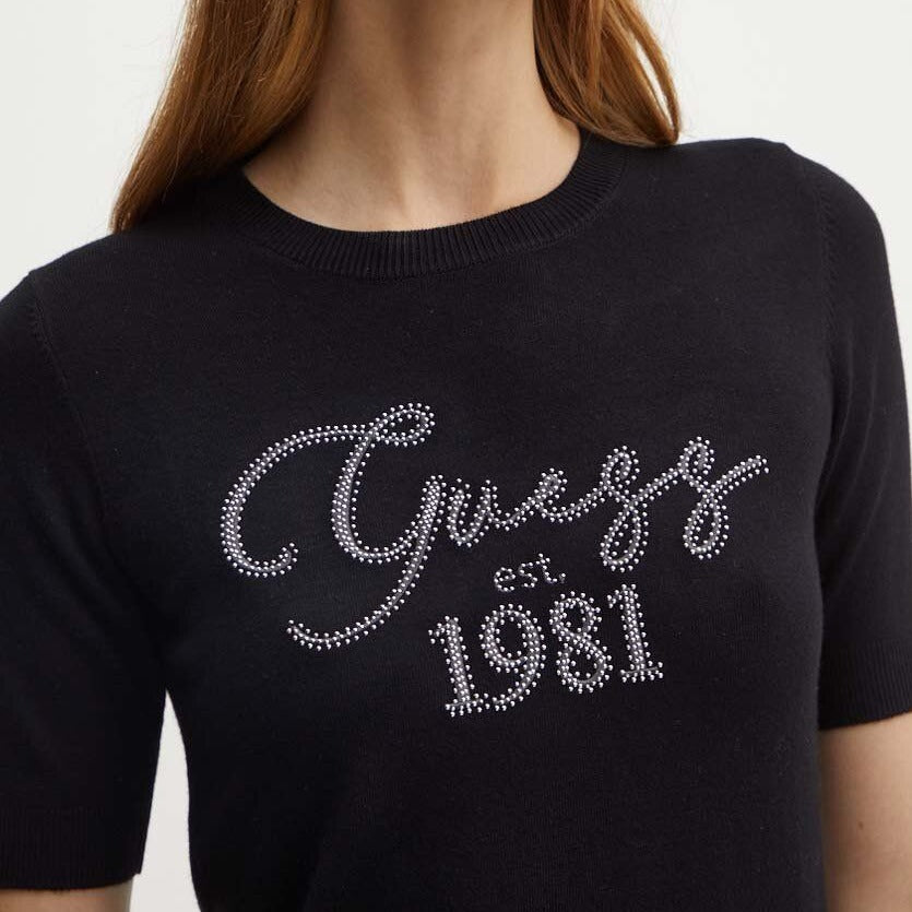 MAGLIA GUESS PALOMA LOGO ML GIROCOLLO