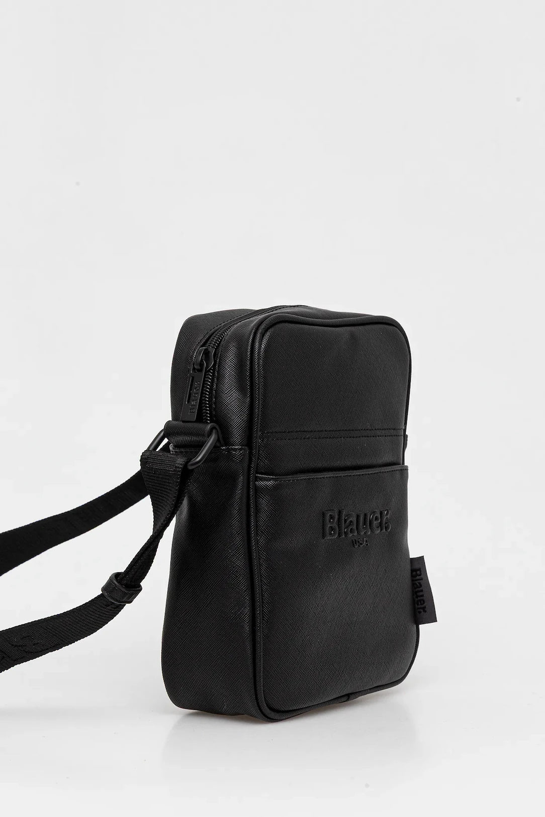 TRACOLLA BLAUER BORSELLO FORT PELLE MART. VEGAN 22X17X7