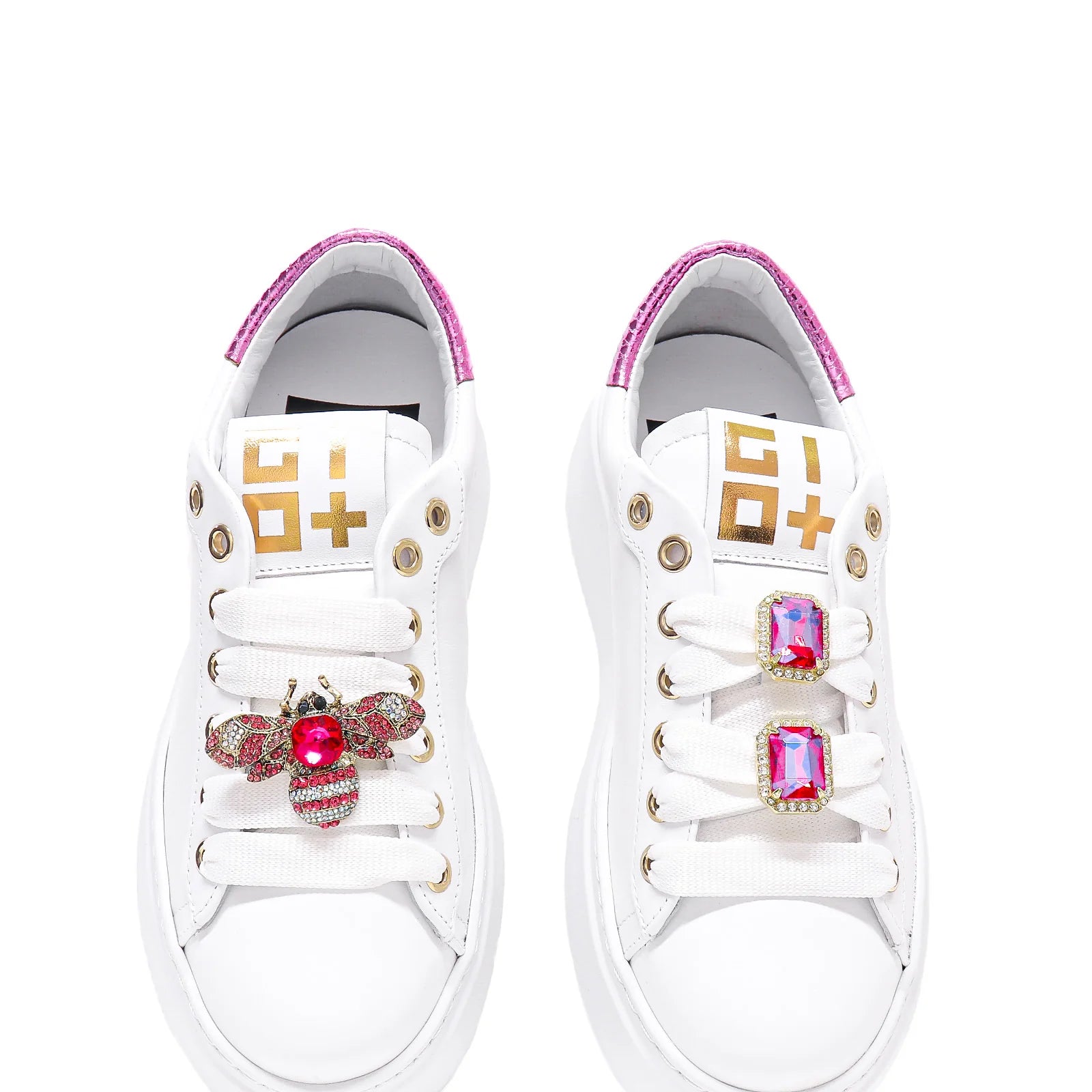 SCARPE GIOPIÙ COMBI BIANCO FUXIA