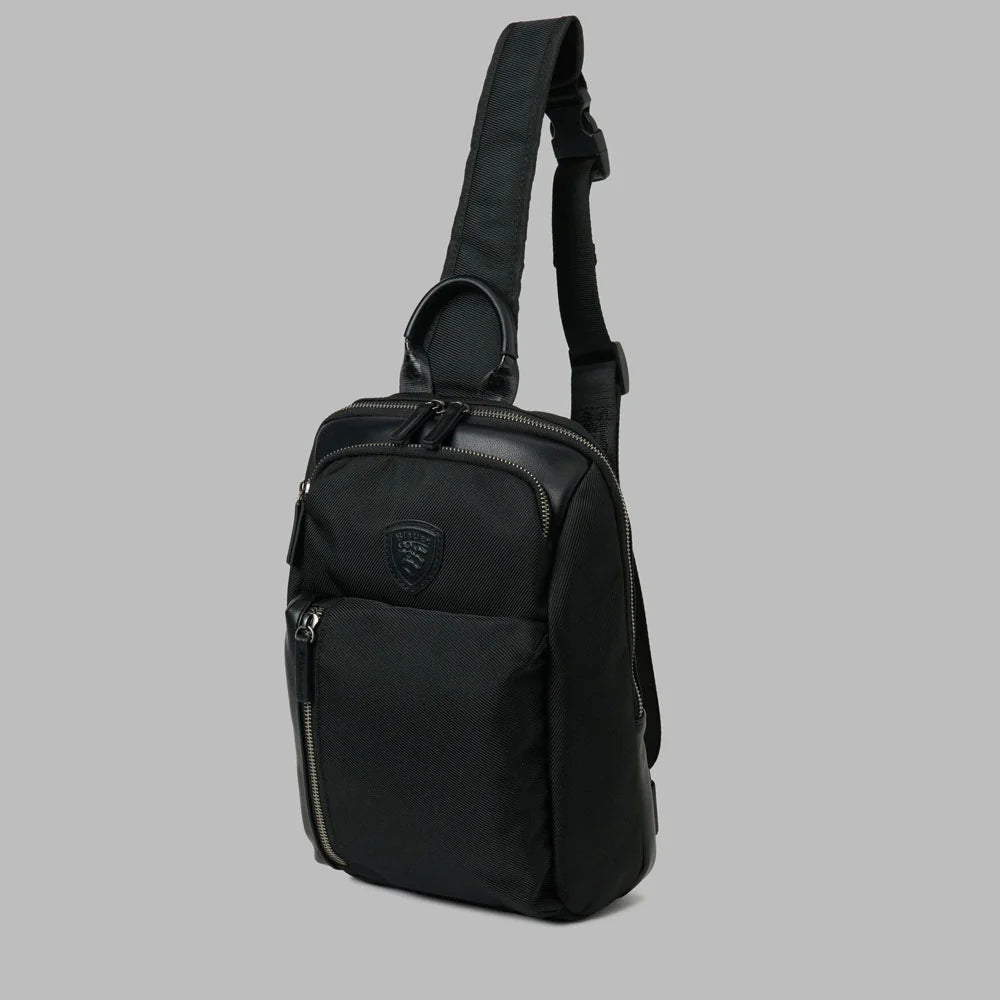 MONOSPALLA BLAUER BORSELLO DOYERS PELLE CORDURA 30X20X10