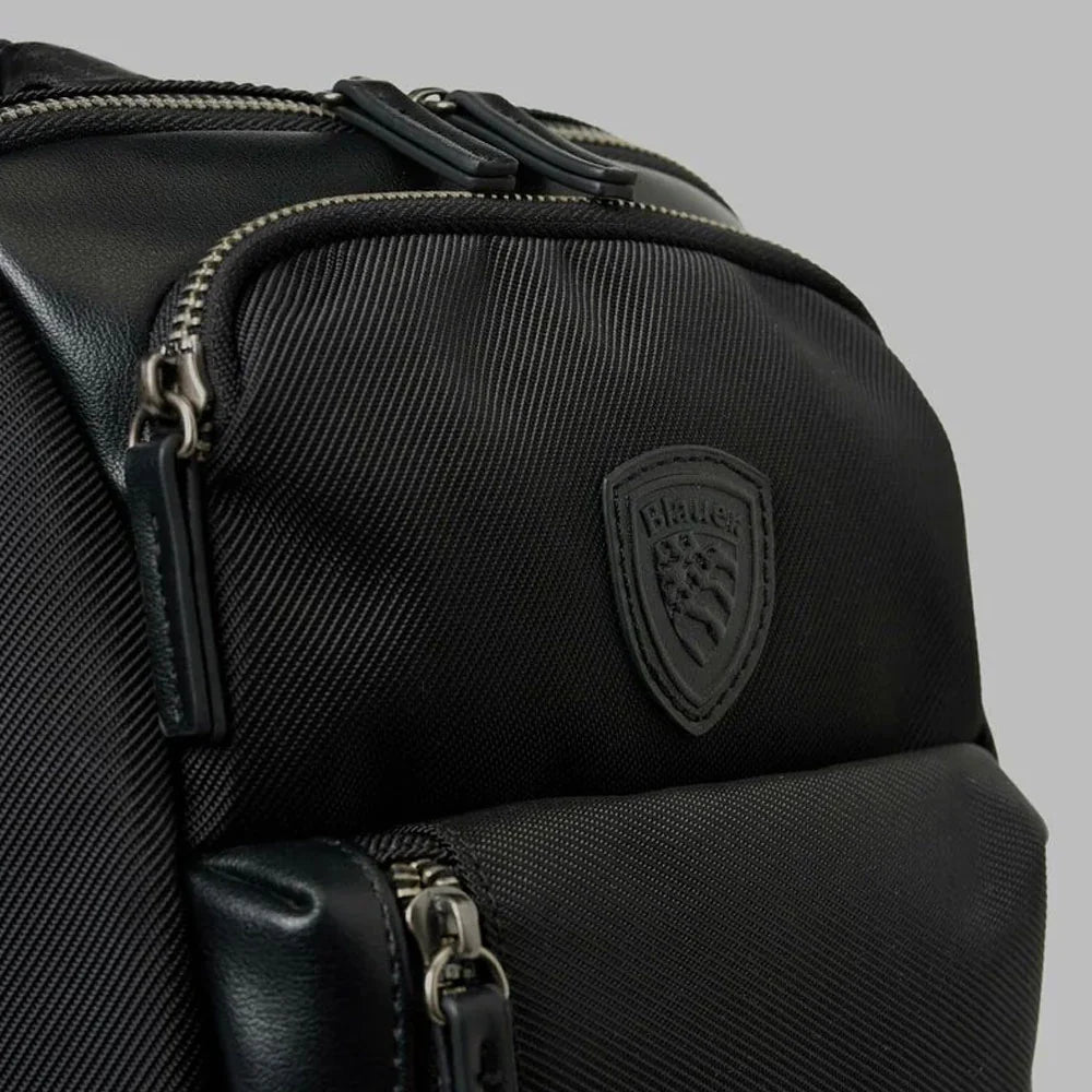 MONOSPALLA BLAUER BORSELLO DOYERS PELLE CORDURA 30X20X10