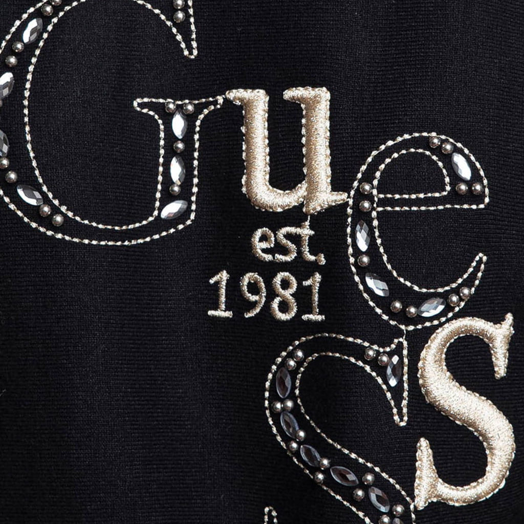 MAXIMAGLIA GUESS KASSIDY LOGO MANICA A PIPISTRELLO