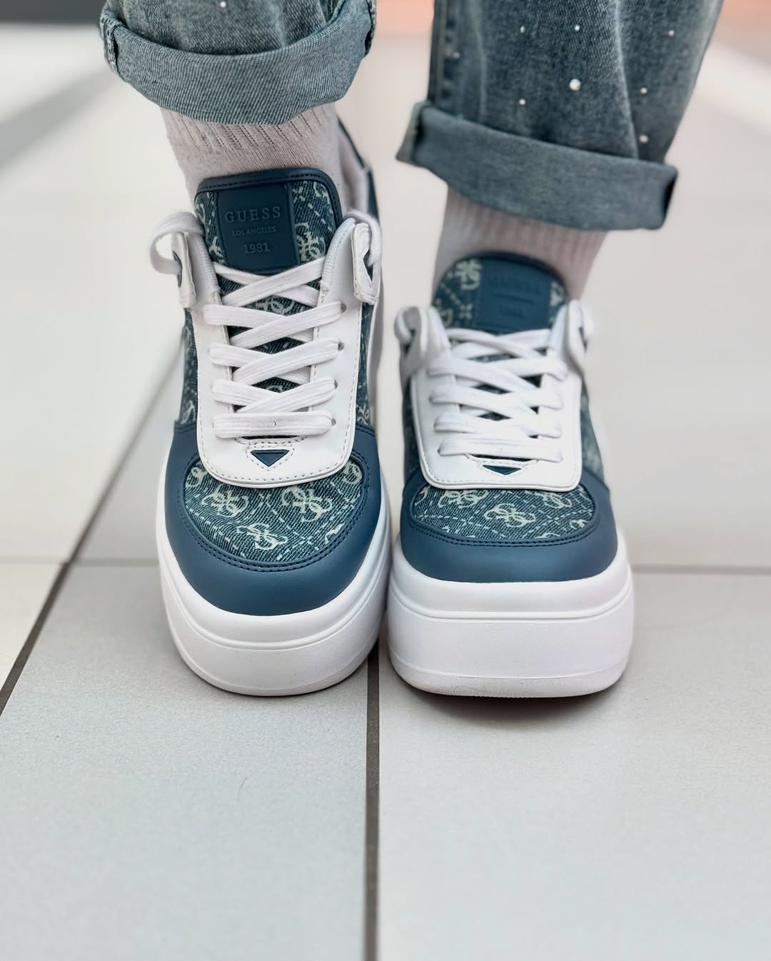 SCARPE GUESS RIDGEE2 BLU