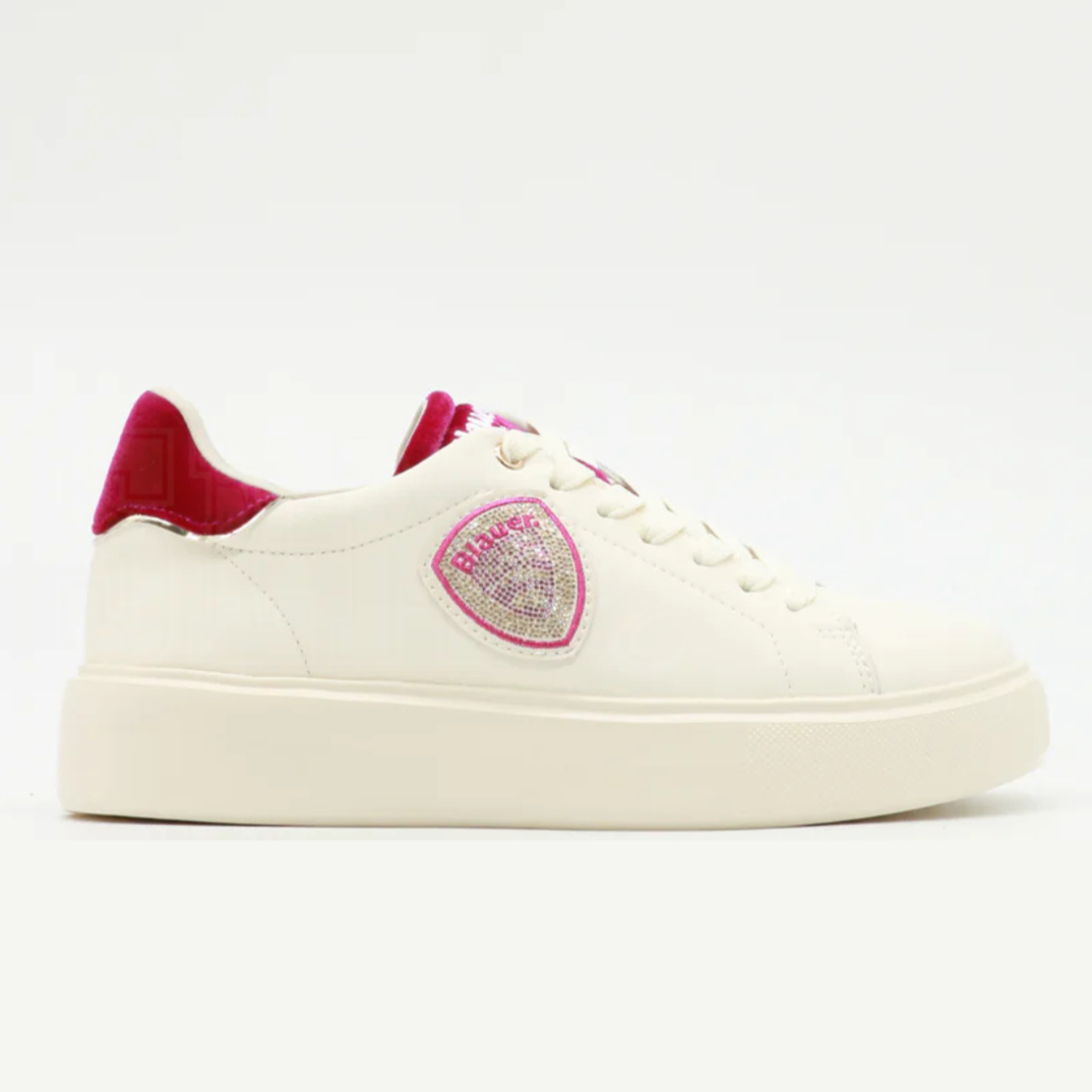 SCARPE BLAUER VENUS BIANCO FUXIA