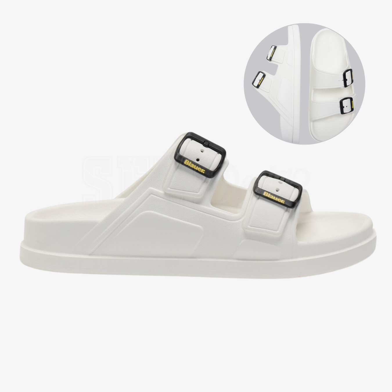 CIABATTA BLAUER HOLLEY SLIPPER BIANCO