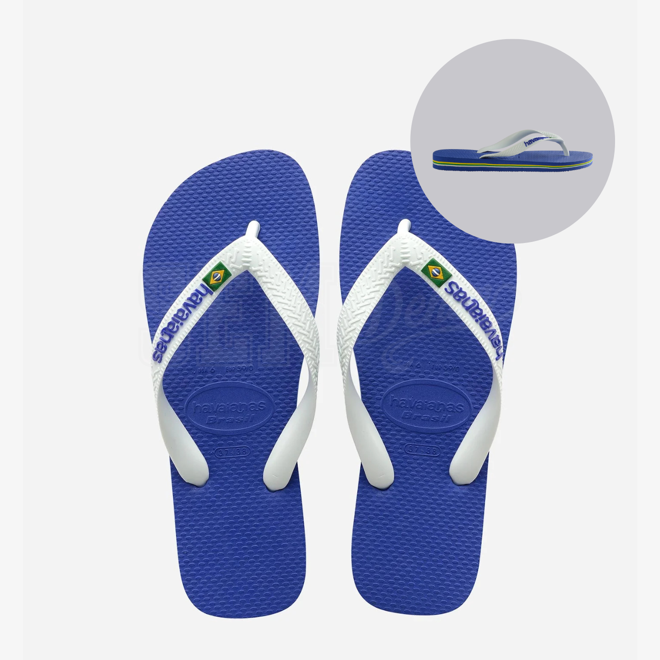 INFRADITO HAVAIANAS BRASIL LOGO BLU MARINE