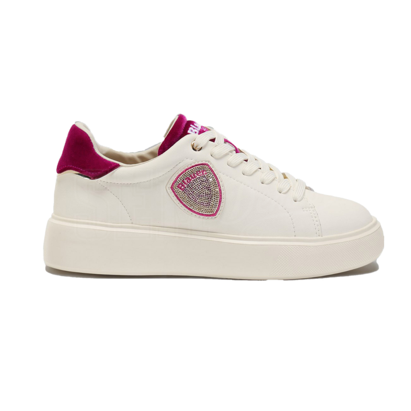 SCARPE BLAUER VENUS BIANCO FUXIA