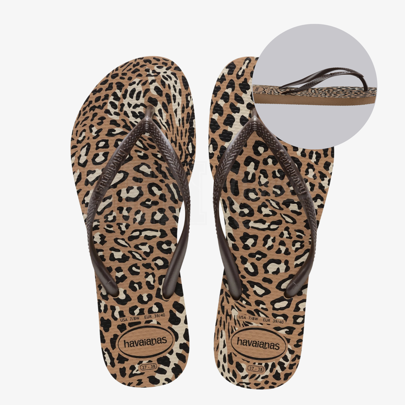 INFRADITO HAVAIANAS SLIM ANIMAL ROSE GOLD CAFE