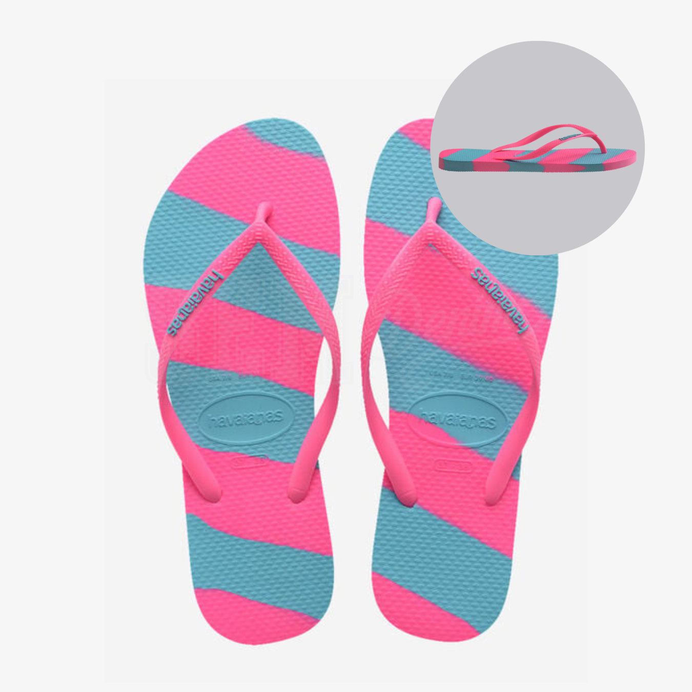 INFRADITO HAVAIANAS SLIM COLOR FUN VERANO ROSA
