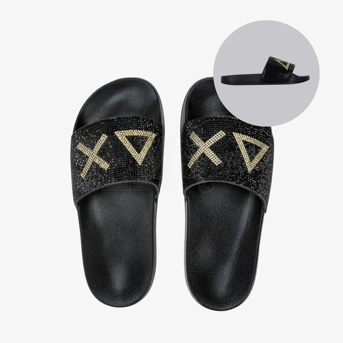 CIABATTA SUN68 FASCIA STASS LOGATA W NERO