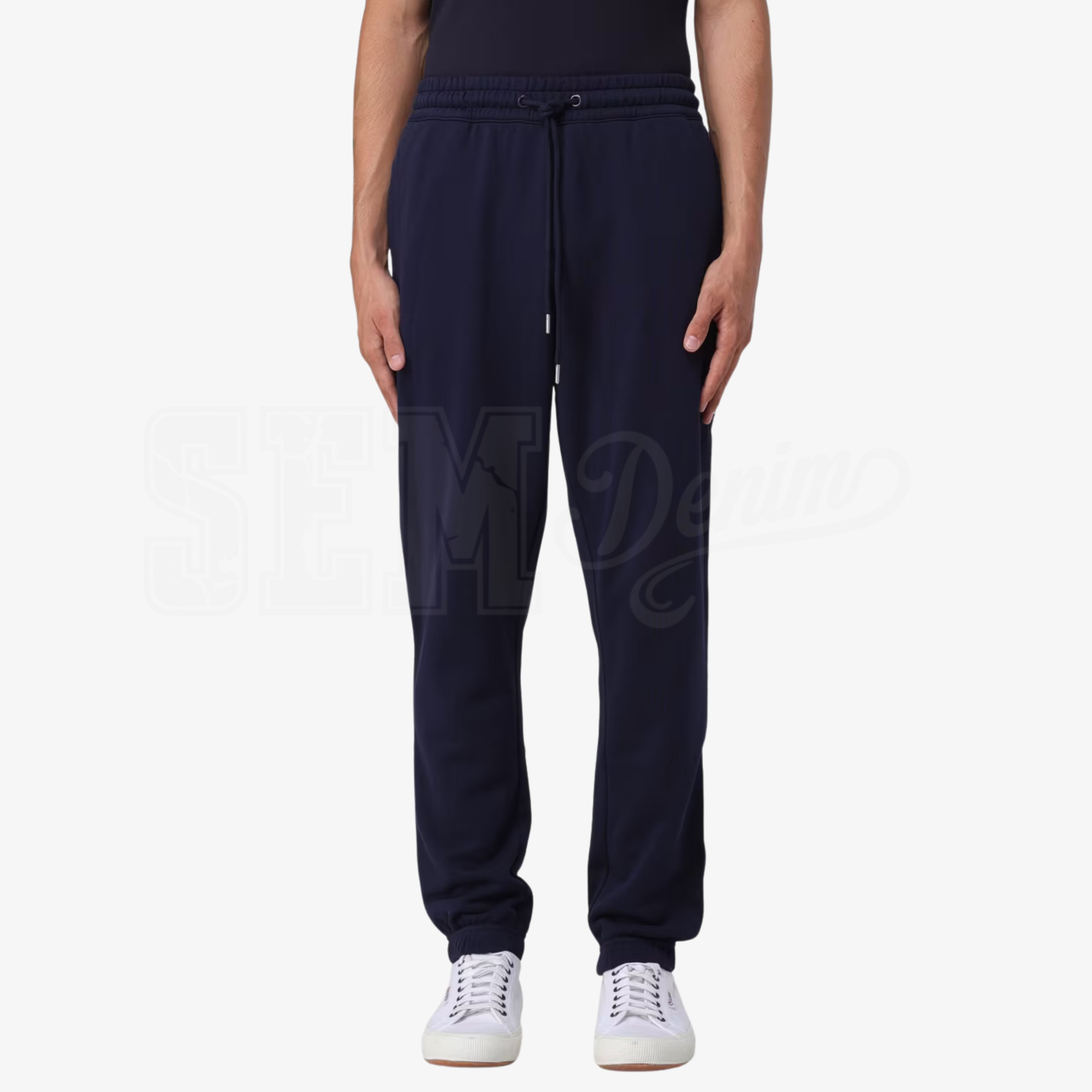 JOGGER SUN68 PANTALONE LOGO BASIC IN FELPA FLEECE