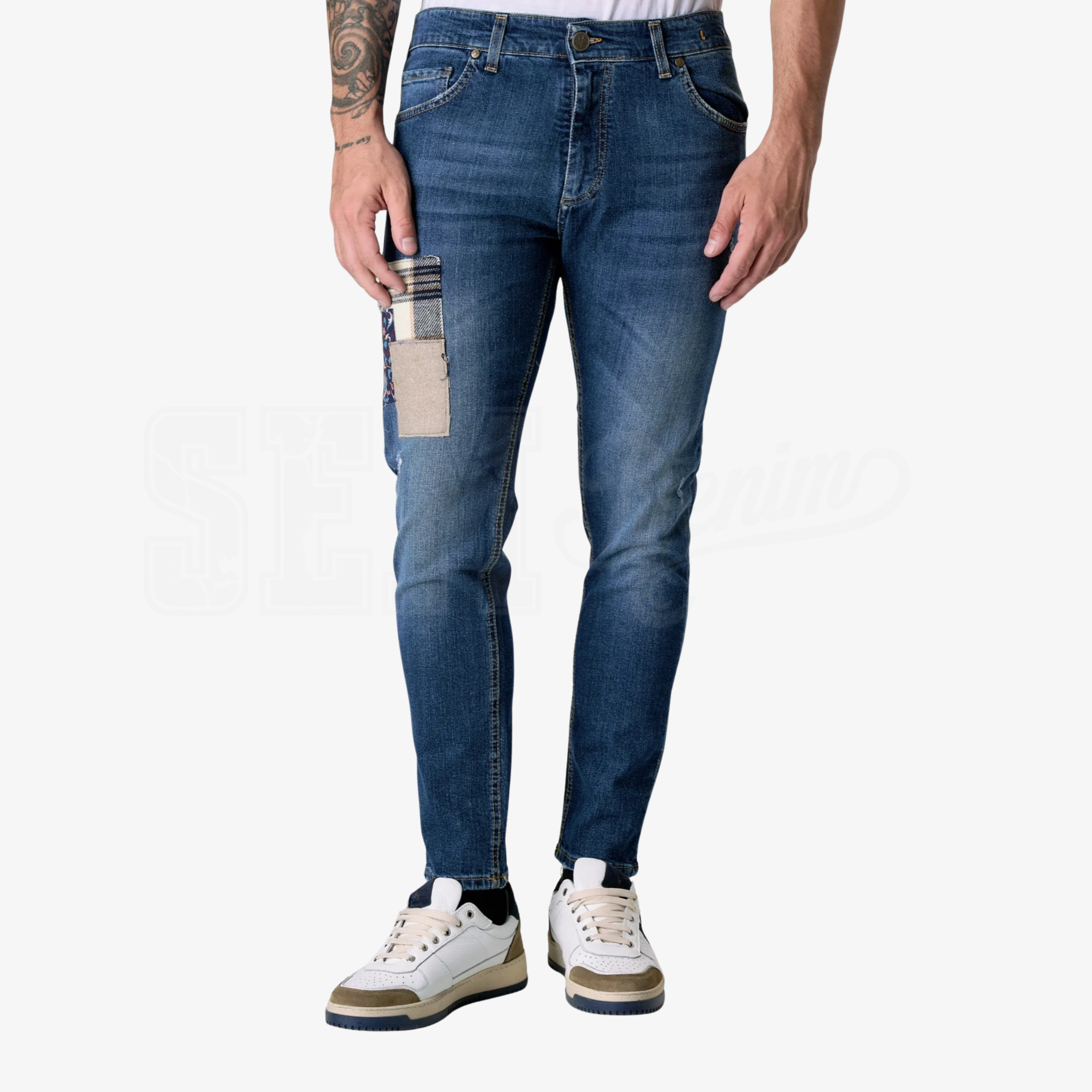 JEANS V2 BRAND BLU TOKYO