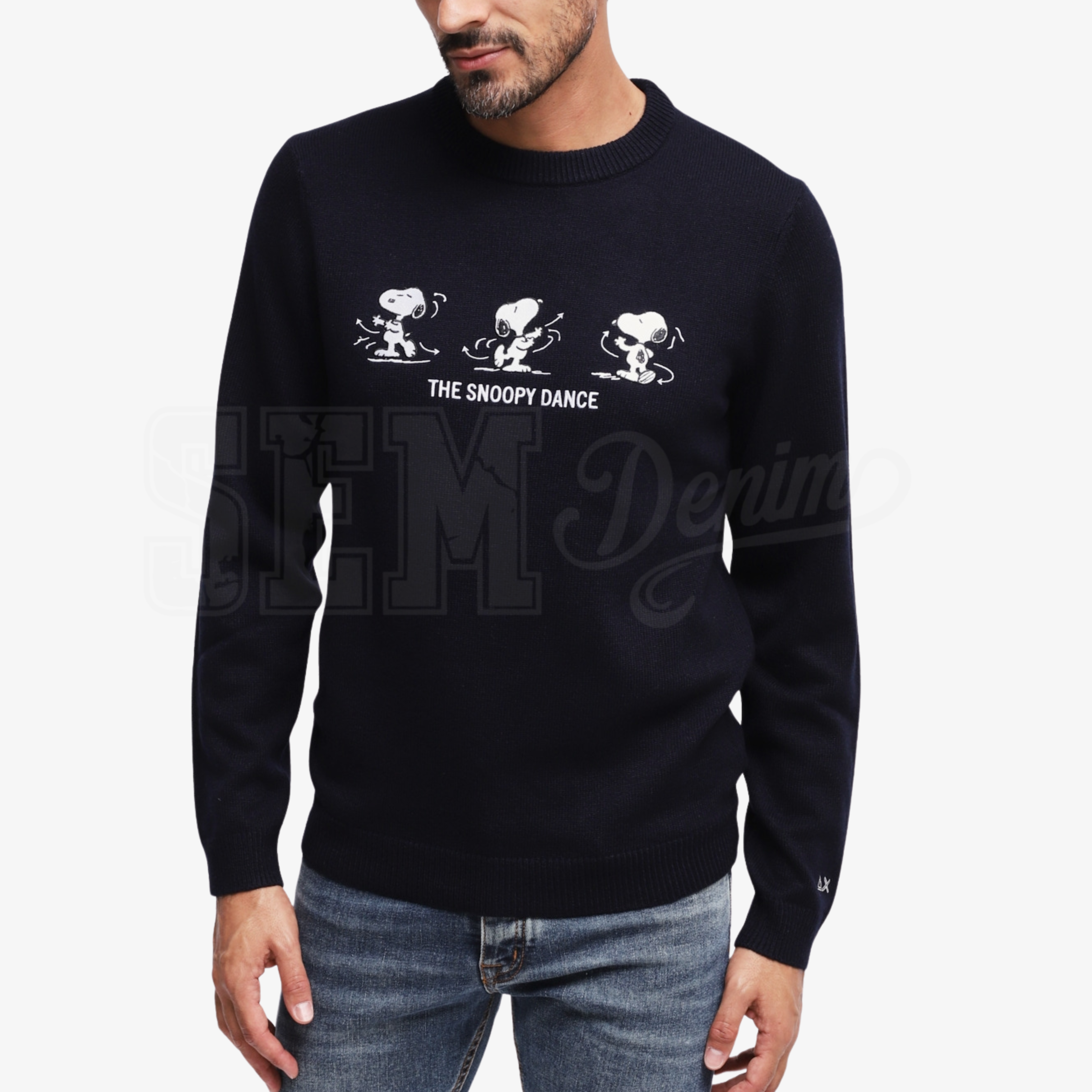 MAGLIONE SUN68 X PEANUTS GIROCOLLO SNOOPY COLLECTION LANA