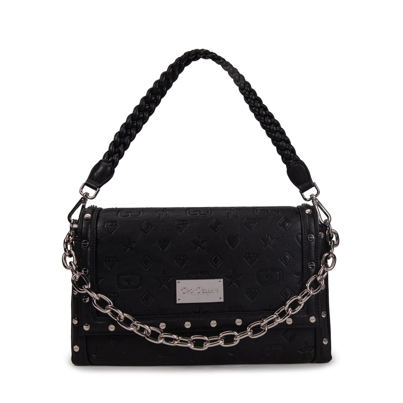 BORSA GIO CELLINI ANGELINA TRIS TRACOLLA LOGO