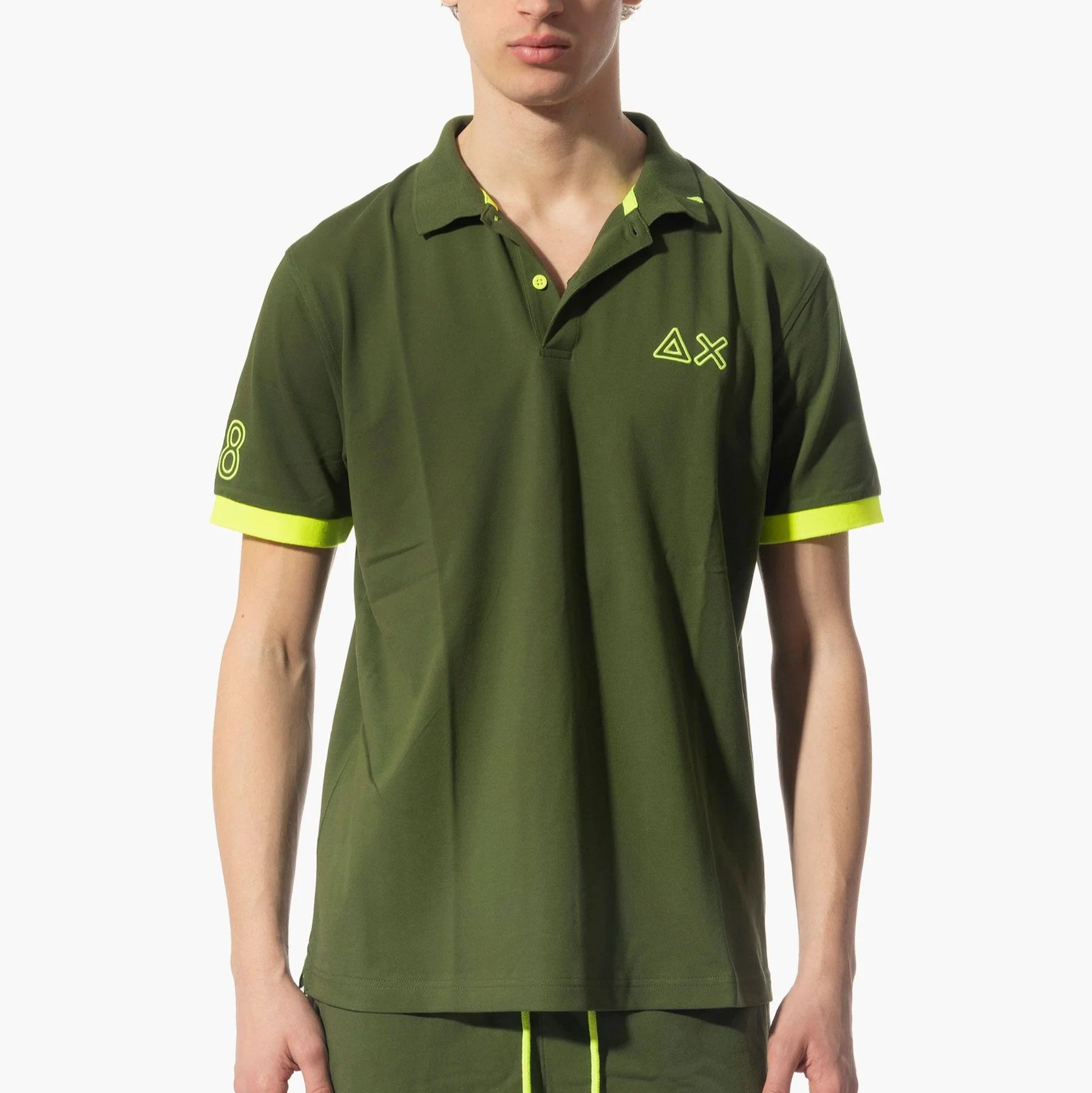 POLO SUN68 LOGO FLUO MC