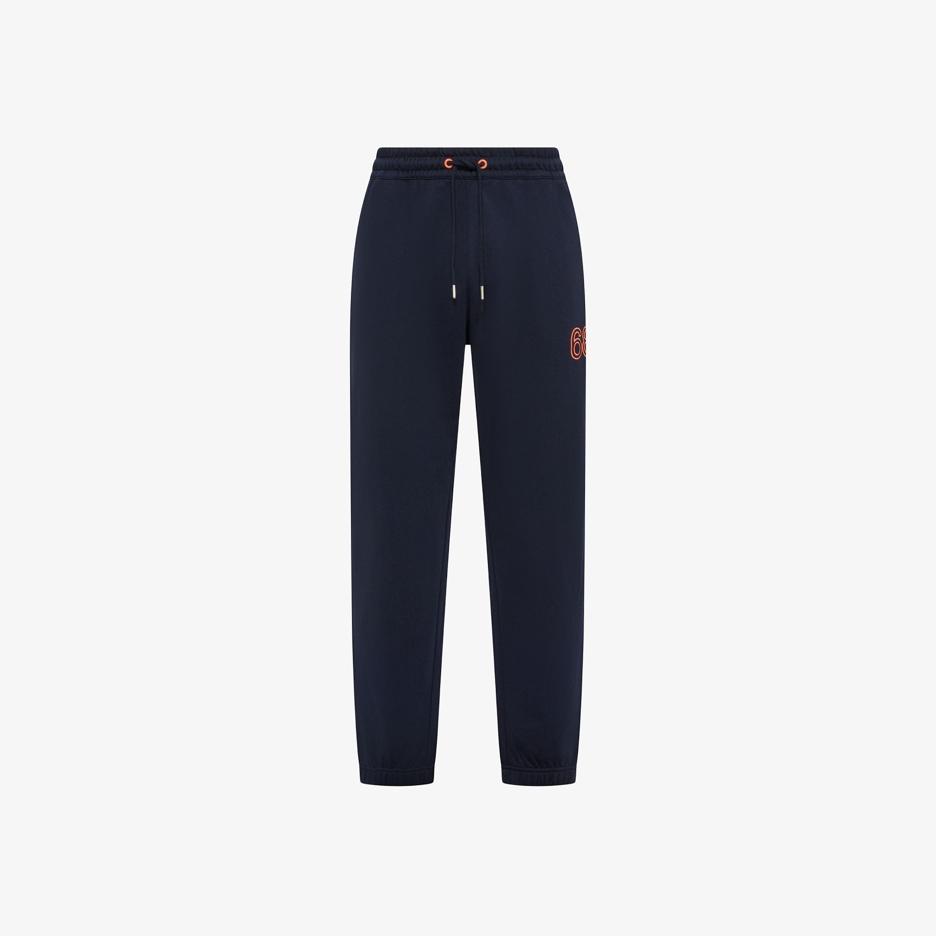 JOGGER SUN68 PANTALONE LOGO BIG FLUO IN FELPA FLEECE