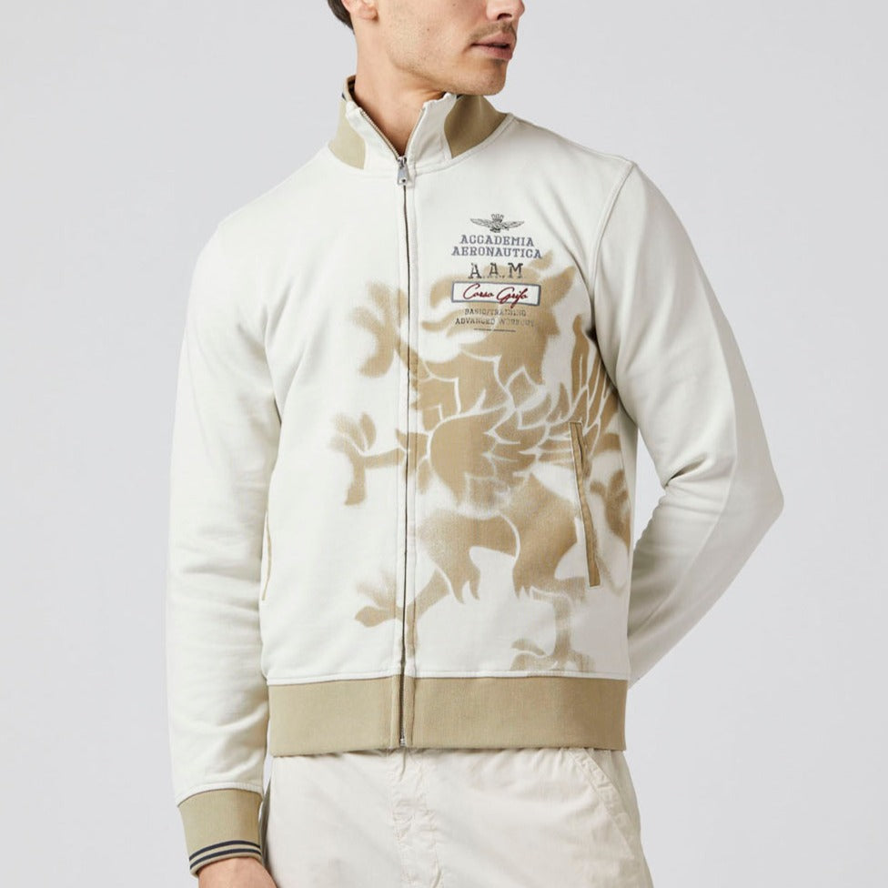 FELPA AERONAUTICA MILITARE FULLZIP GRIFO