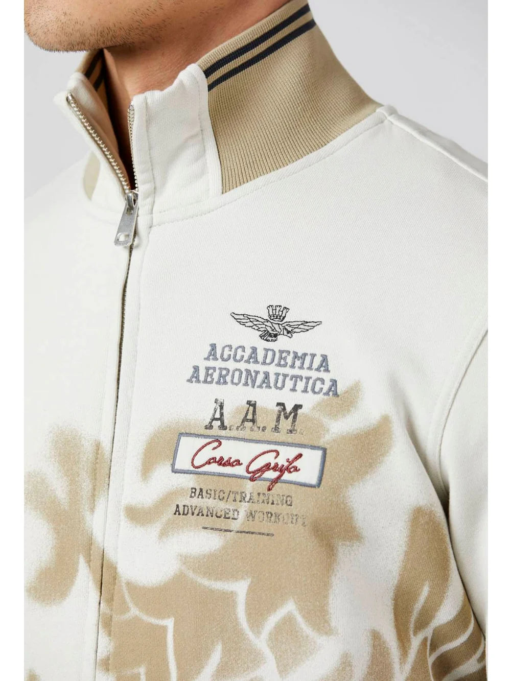 FELPA AERONAUTICA MILITARE FULLZIP GRIFO