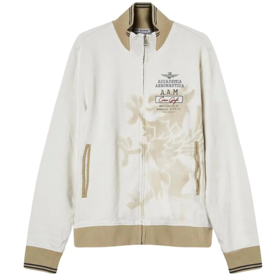 FELPA AERONAUTICA MILITARE FULLZIP GRIFO